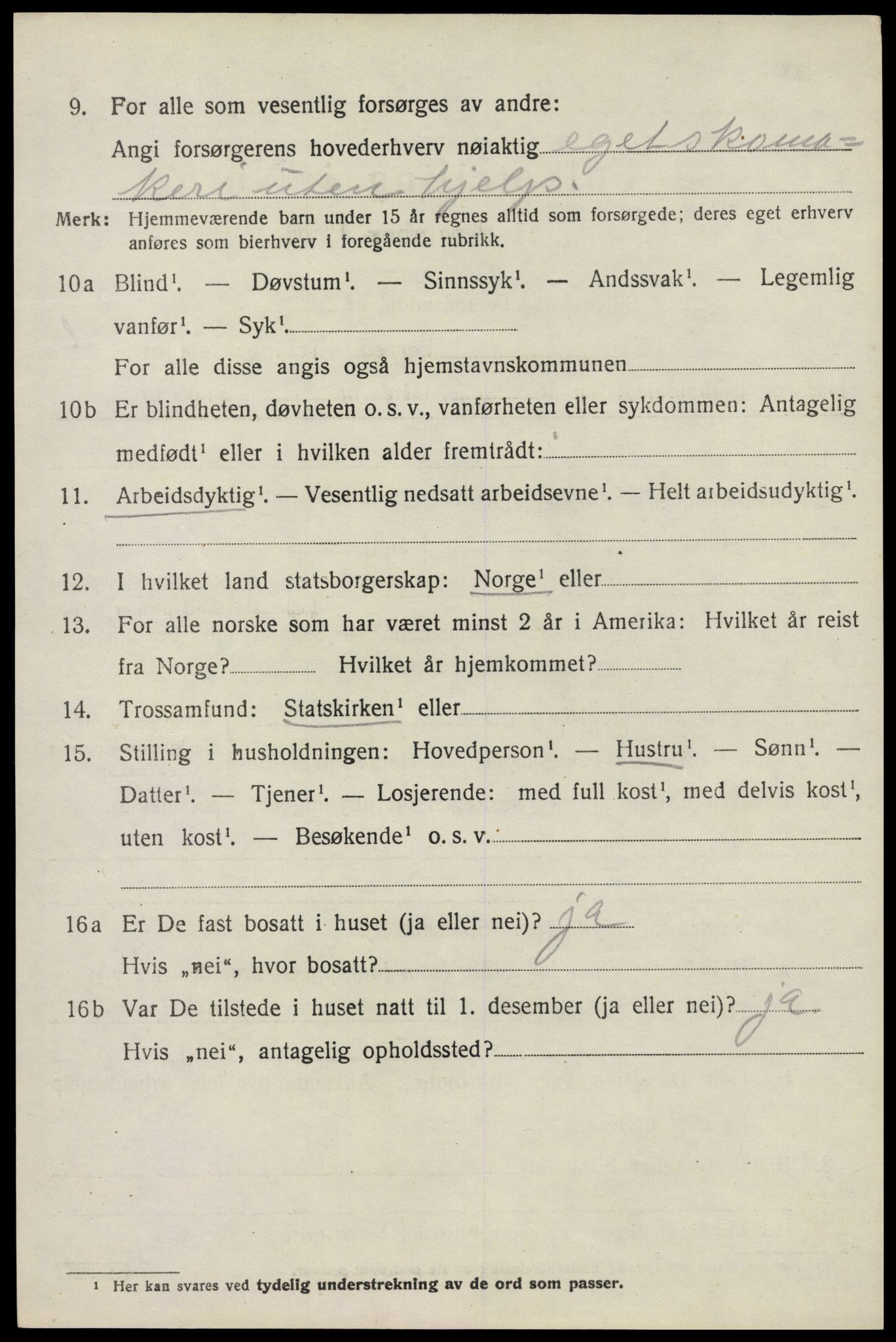 SAO, 1920 census for Høland, 1920, p. 9094