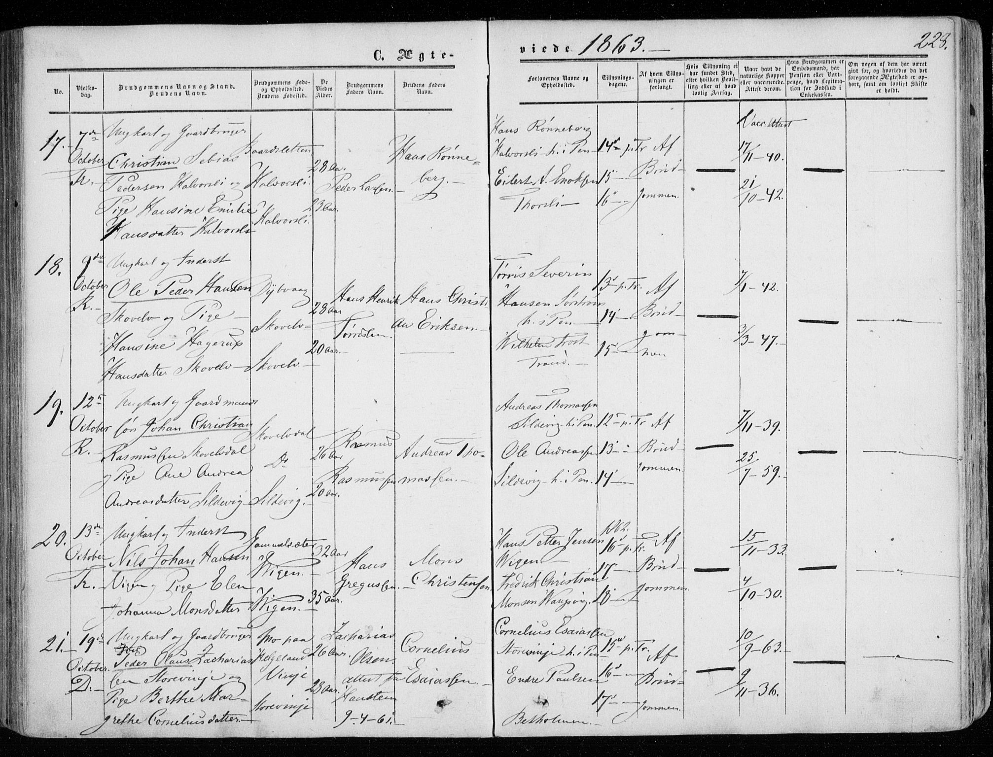 Tranøy sokneprestkontor, AV/SATØ-S-1313/I/Ia/Iaa/L0007kirke: Parish register (official) no. 7, 1856-1866, p. 228