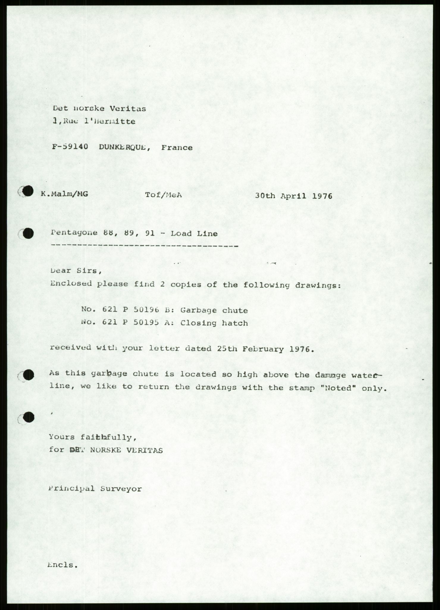 Justisdepartementet, Granskningskommisjonen ved Alexander Kielland-ulykken 27.3.1980, AV/RA-S-1165/D/L0013: H Sjøfartsdirektoratet og Skipskontrollen (H25-H43, H45, H47-H48, H50, H52)/I Det norske Veritas (I34, I41, I47), 1980-1981, p. 748