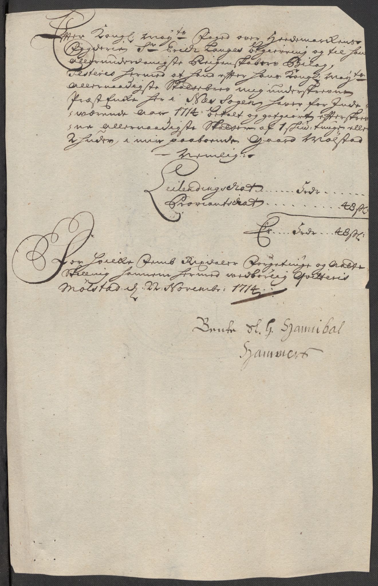 Rentekammeret inntil 1814, Reviderte regnskaper, Fogderegnskap, AV/RA-EA-4092/R16/L1051: Fogderegnskap Hedmark, 1714, p. 306