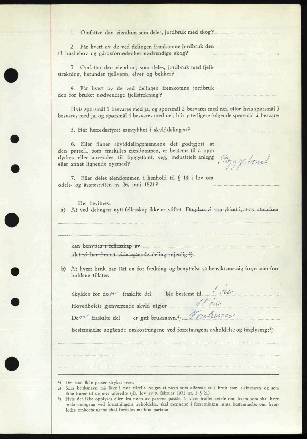 Midhordland sorenskriveri, SAB/A-3001/1/G/Gb/Gbj/L0034: Mortgage book no. A65-67, 1949-1949, Diary no: : 7119/1949