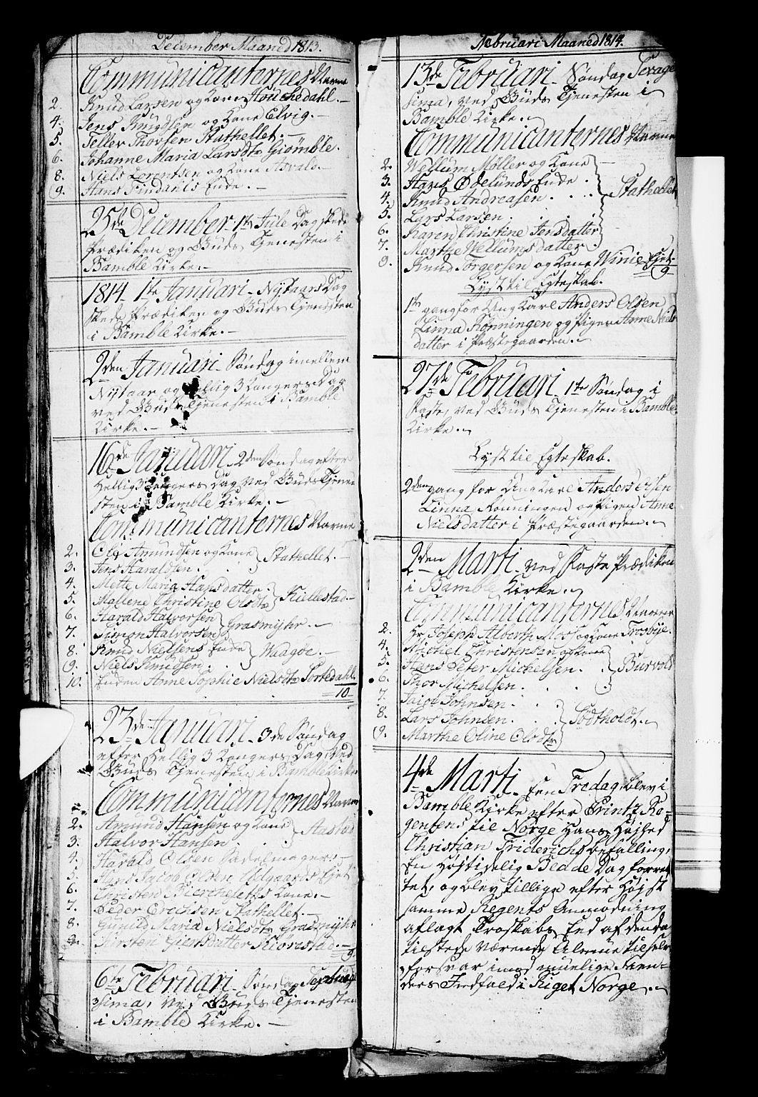 Bamble kirkebøker, SAKO/A-253/G/Ga/L0004: Parish register (copy) no. I 4, 1808-1814