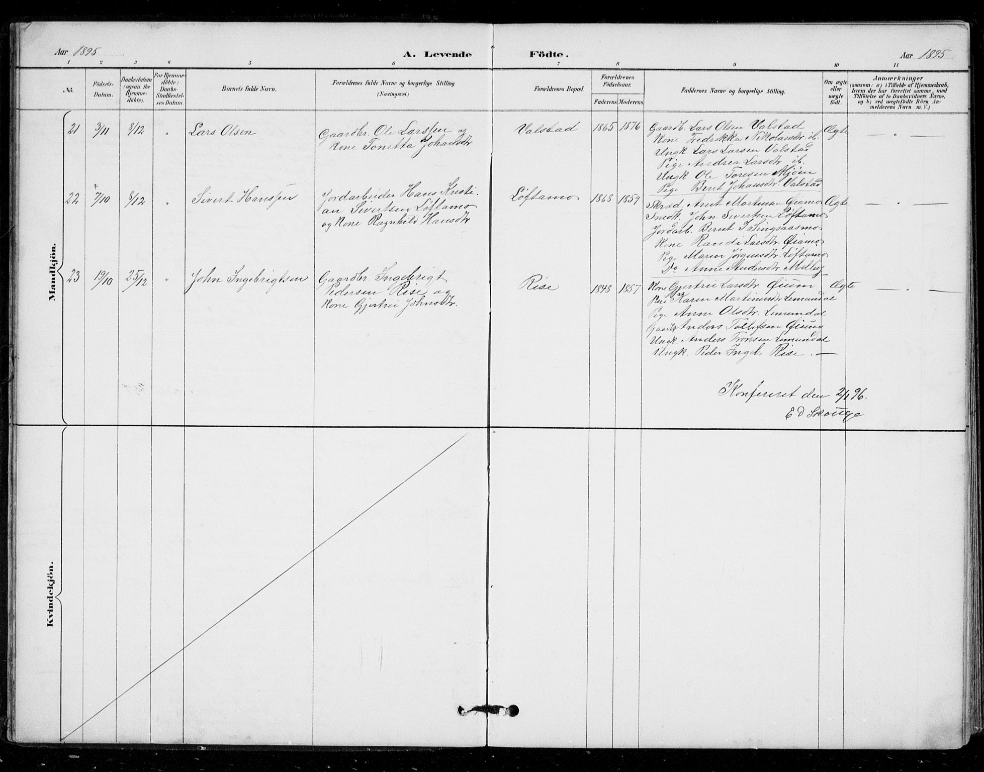 Ministerialprotokoller, klokkerbøker og fødselsregistre - Sør-Trøndelag, AV/SAT-A-1456/671/L0841: Parish register (official) no. 671A03, 1893-1915