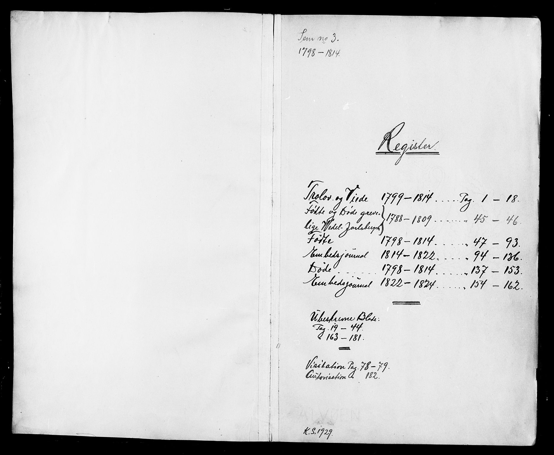 Sem kirkebøker, SAKO/A-5/F/Fa/L0003: Parish register (official) no. I 3, 1799-1814