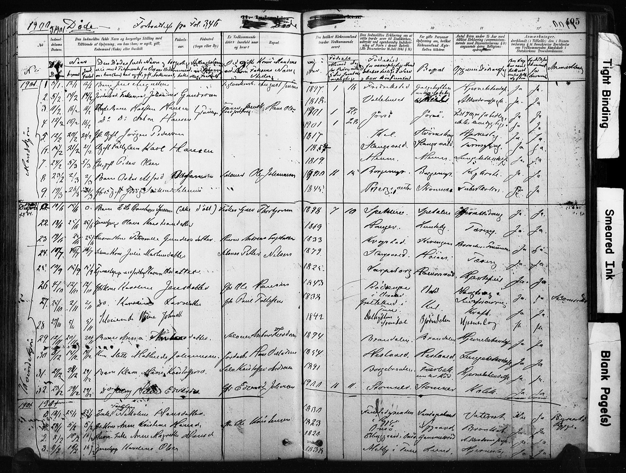 Råde prestekontor kirkebøker, AV/SAO-A-2009/F/Fa/L0007: Parish register (official) no. 7, 1878-1902, p. 405