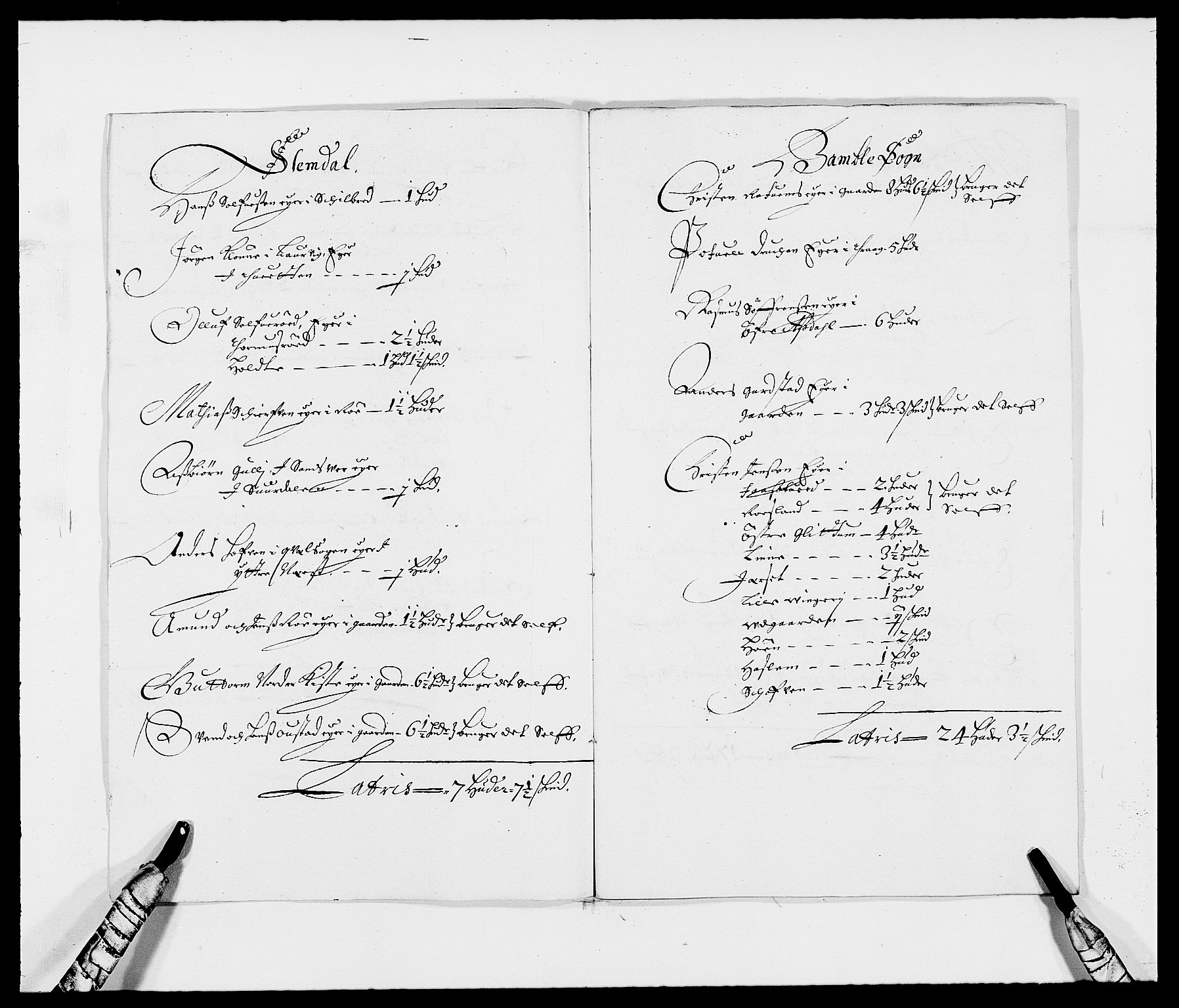 Rentekammeret inntil 1814, Reviderte regnskaper, Fogderegnskap, AV/RA-EA-4092/R34/L2044: Fogderegnskap Bamble, 1678-1679, p. 288