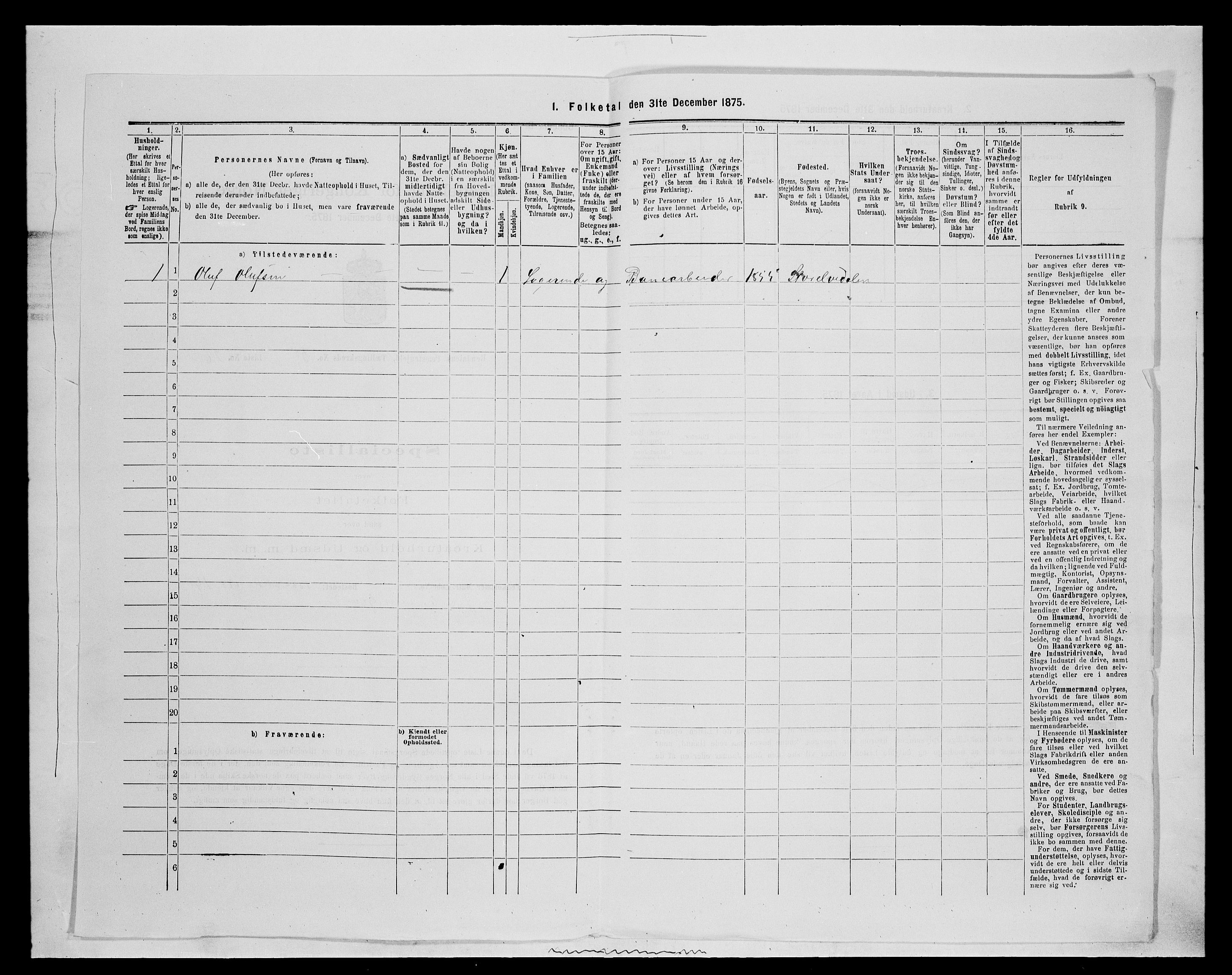 SAH, 1875 census for 0432P Rendalen, 1875, p. 499