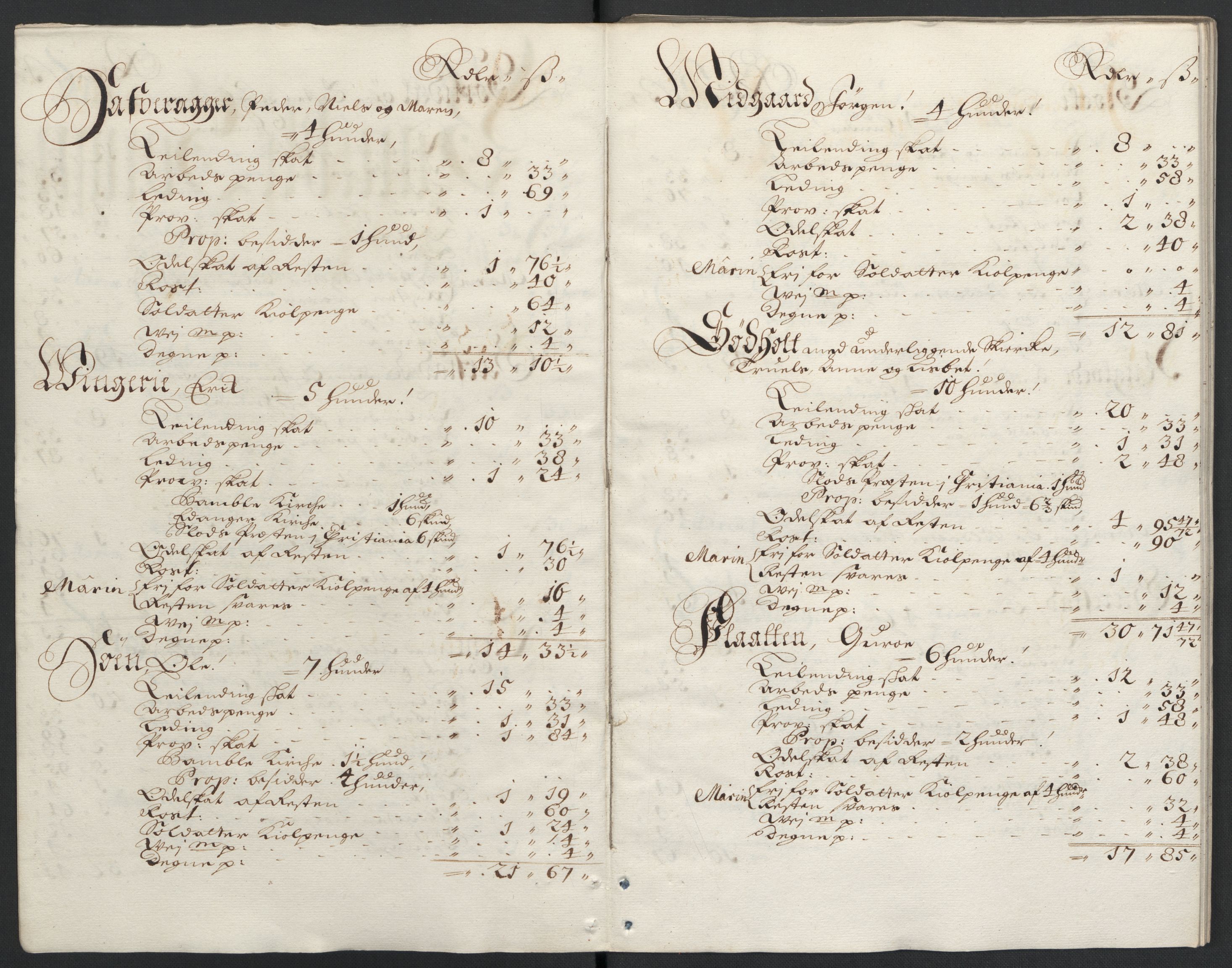 Rentekammeret inntil 1814, Reviderte regnskaper, Fogderegnskap, RA/EA-4092/R36/L2097: Fogderegnskap Øvre og Nedre Telemark og Bamble, 1697, p. 64