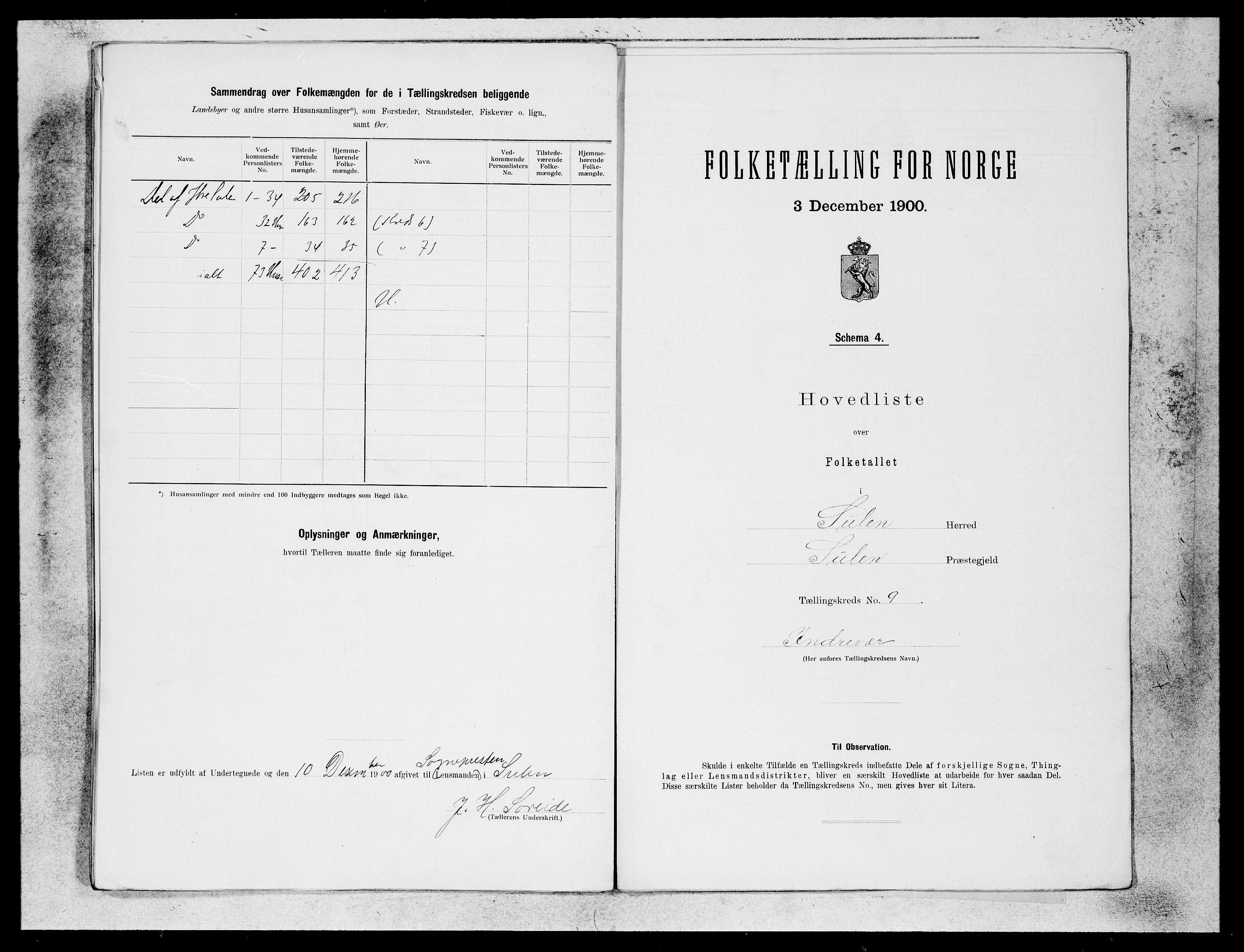 SAB, 1900 census for Solund, 1900, p. 17