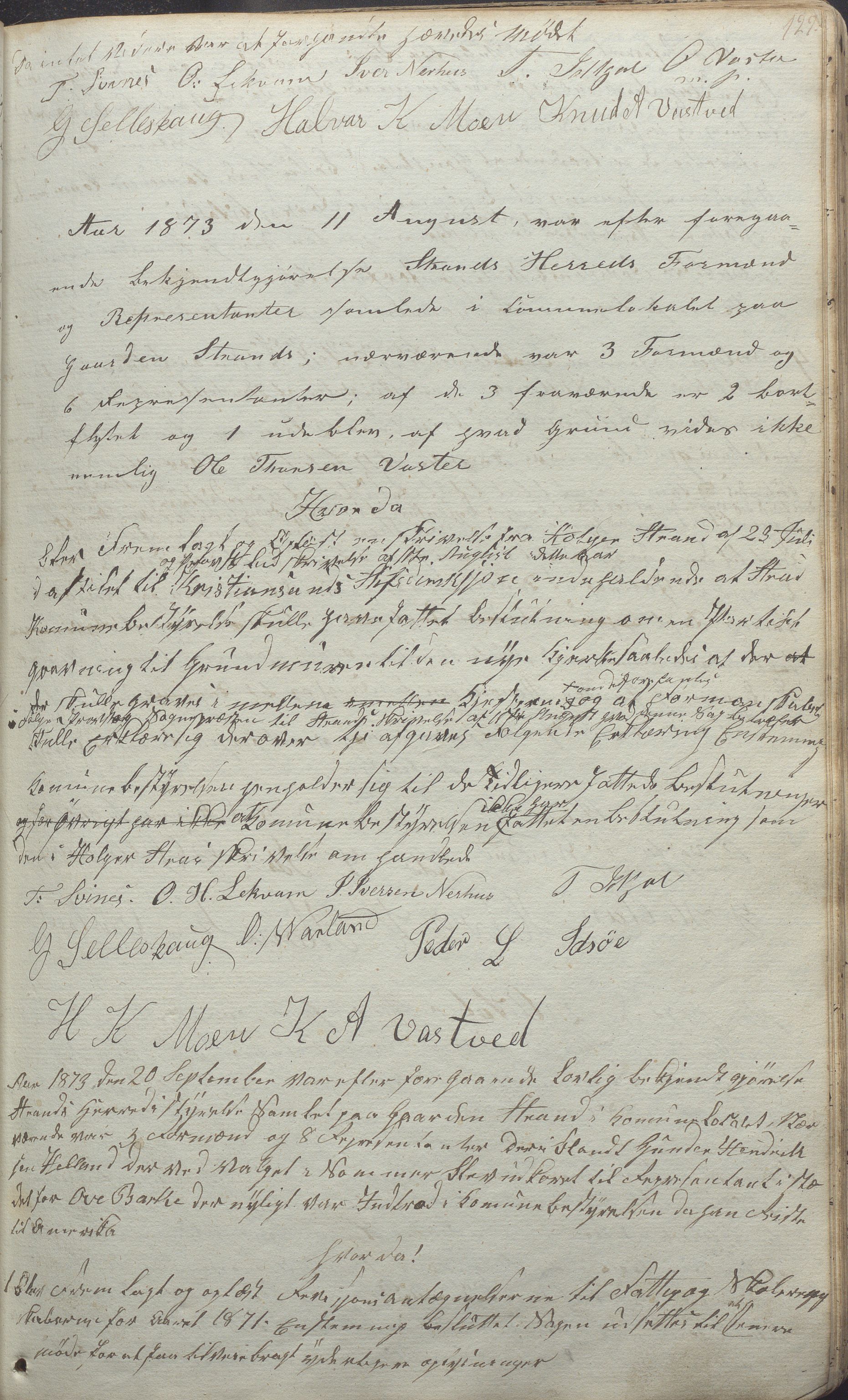 Strand kommune - Formannskapet/Rådmannskontoret, IKAR/A-104/A/Aa/L0001: Møtebok, 1837-1888, p. 127a