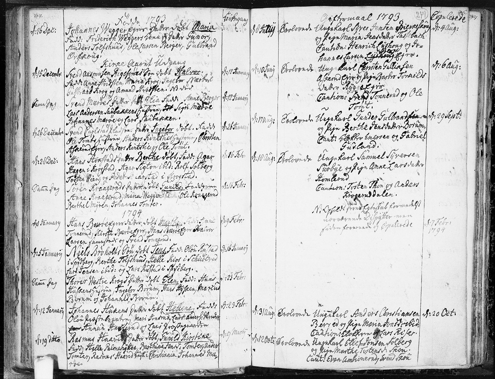 Hobøl prestekontor Kirkebøker, SAO/A-2002/F/Fa/L0001: Parish register (official) no. I 1, 1733-1814, p. 279