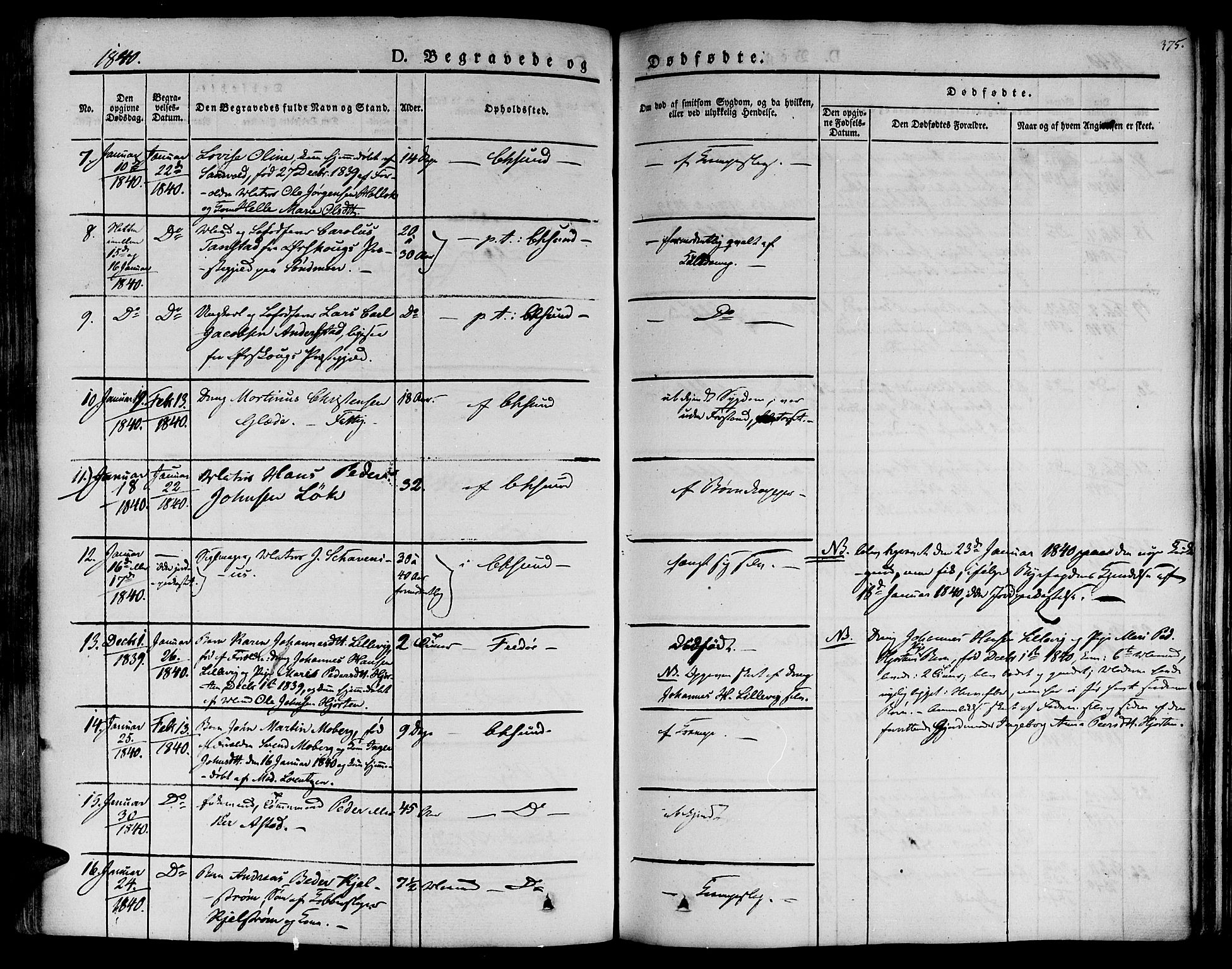 Ministerialprotokoller, klokkerbøker og fødselsregistre - Møre og Romsdal, AV/SAT-A-1454/572/L0843: Parish register (official) no. 572A06, 1832-1842, p. 375