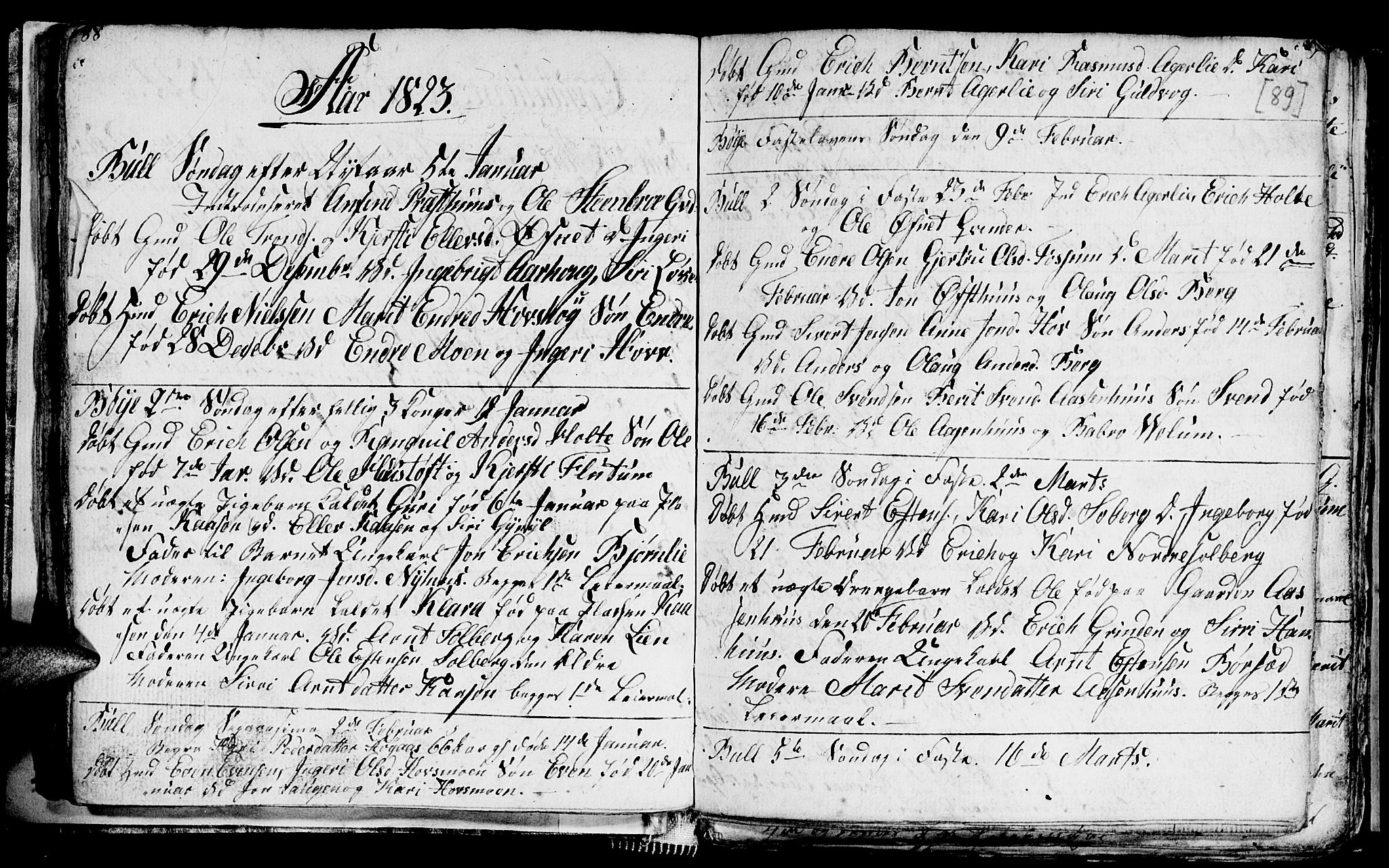 Ministerialprotokoller, klokkerbøker og fødselsregistre - Sør-Trøndelag, AV/SAT-A-1456/689/L1042: Parish register (copy) no. 689C01, 1812-1841, p. 88-89