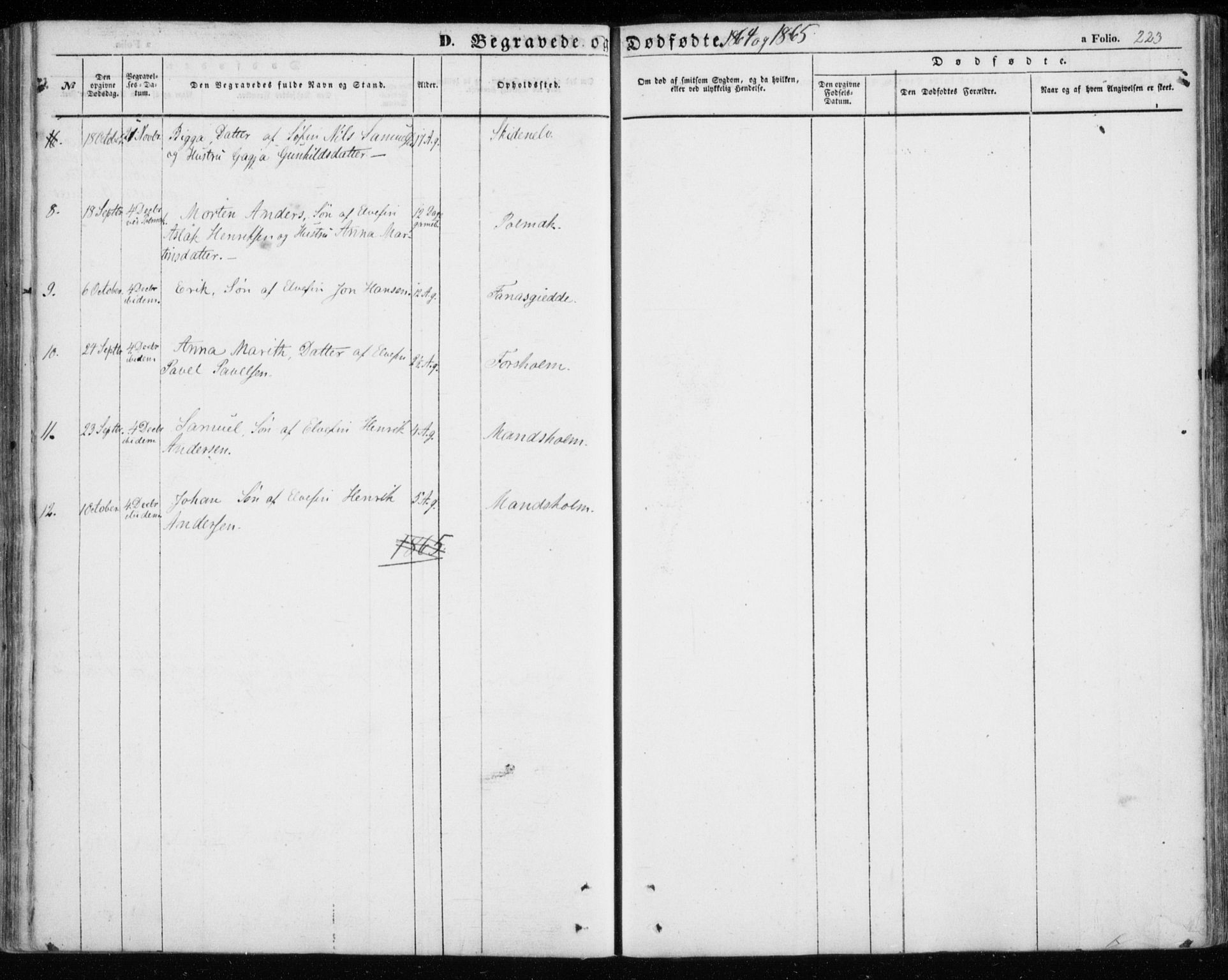 Nesseby sokneprestkontor, SATØ/S-1330/H/Ha/L0002kirke: Parish register (official) no. 2, 1856-1864, p. 223