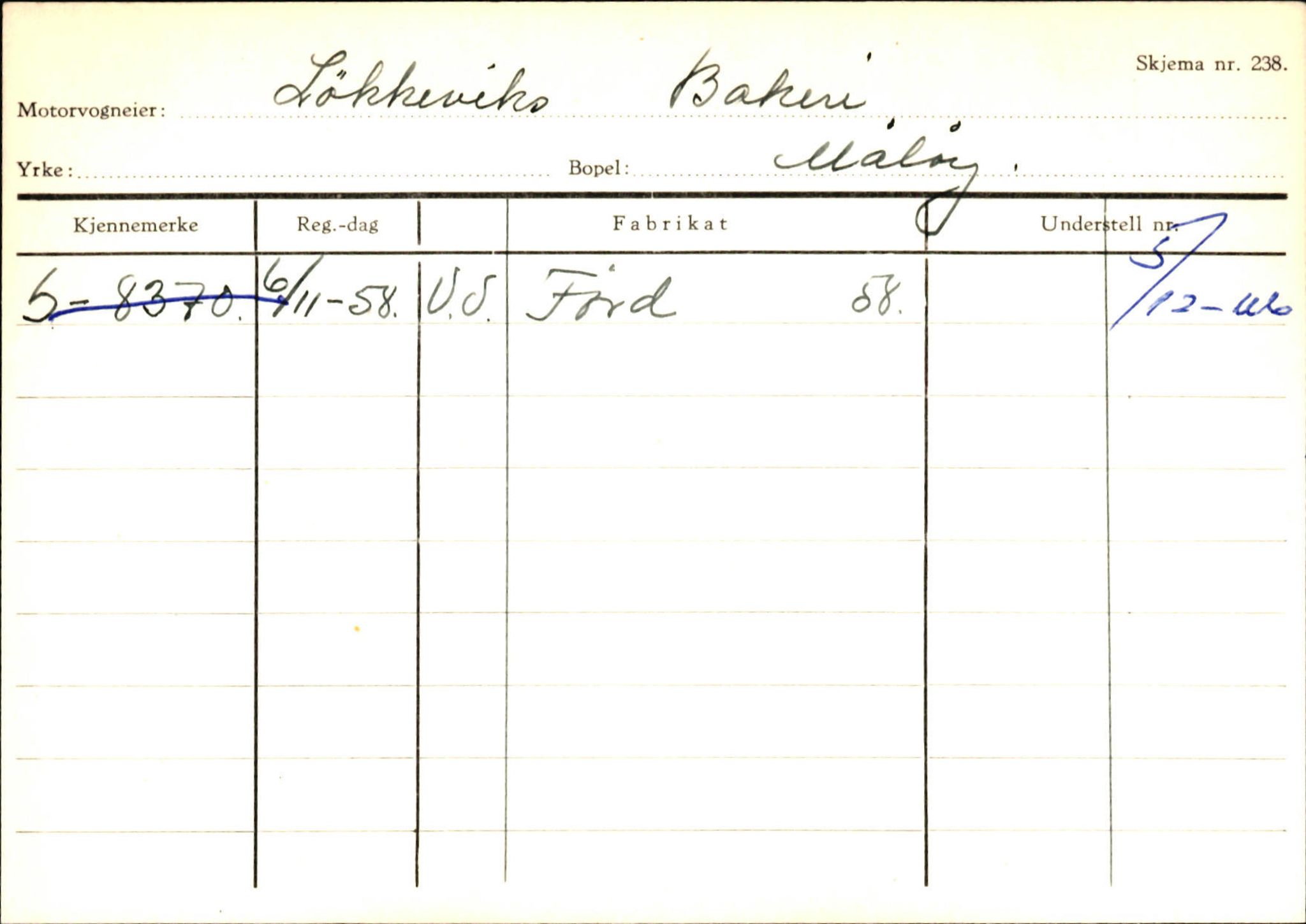 Statens vegvesen, Sogn og Fjordane vegkontor, AV/SAB-A-5301/4/F/L0144: Registerkort Vågsøy A-R, 1945-1975, p. 1690