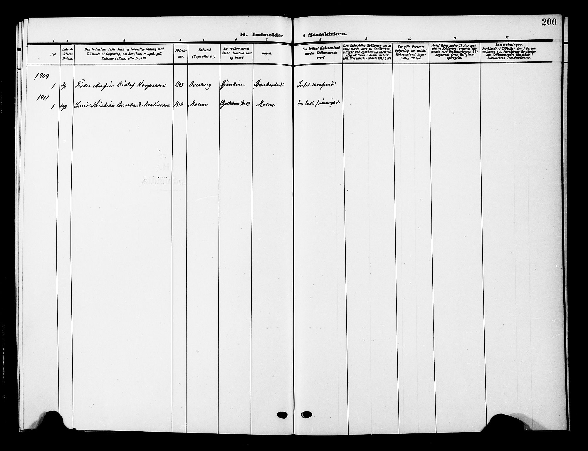 Ministerialprotokoller, klokkerbøker og fødselsregistre - Nordland, AV/SAT-A-1459/893/L1350: Parish register (copy) no. 893C05, 1906-1927, p. 200