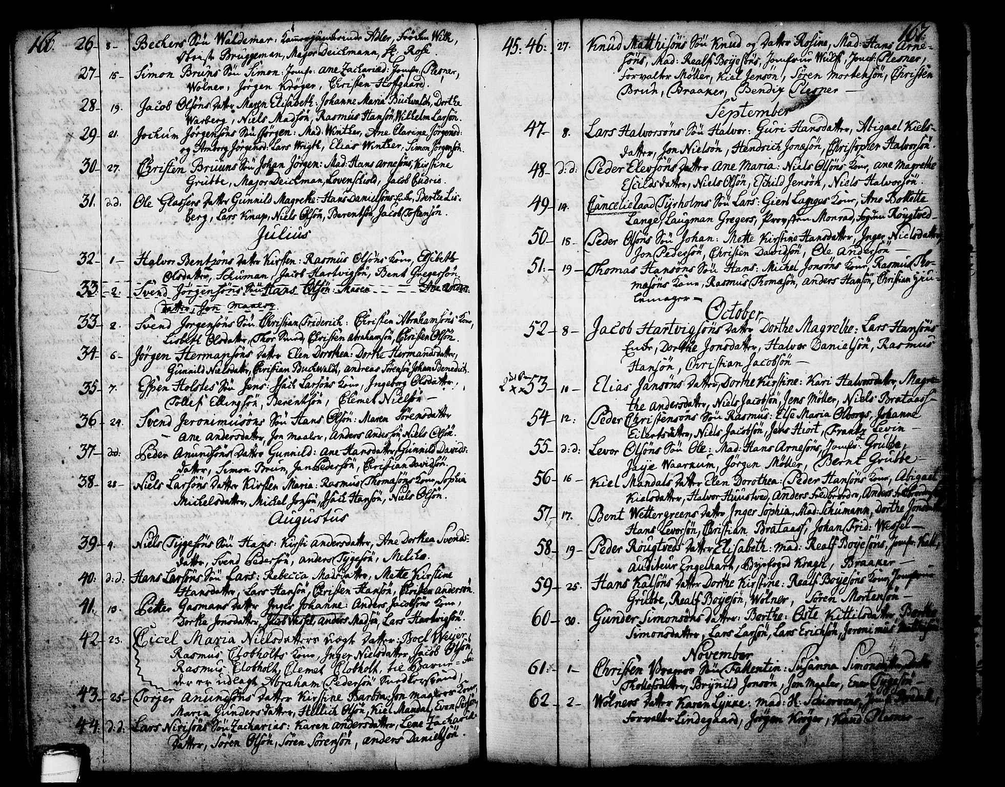 Skien kirkebøker, AV/SAKO-A-302/F/Fa/L0003: Parish register (official) no. 3, 1755-1791, p. 166-167