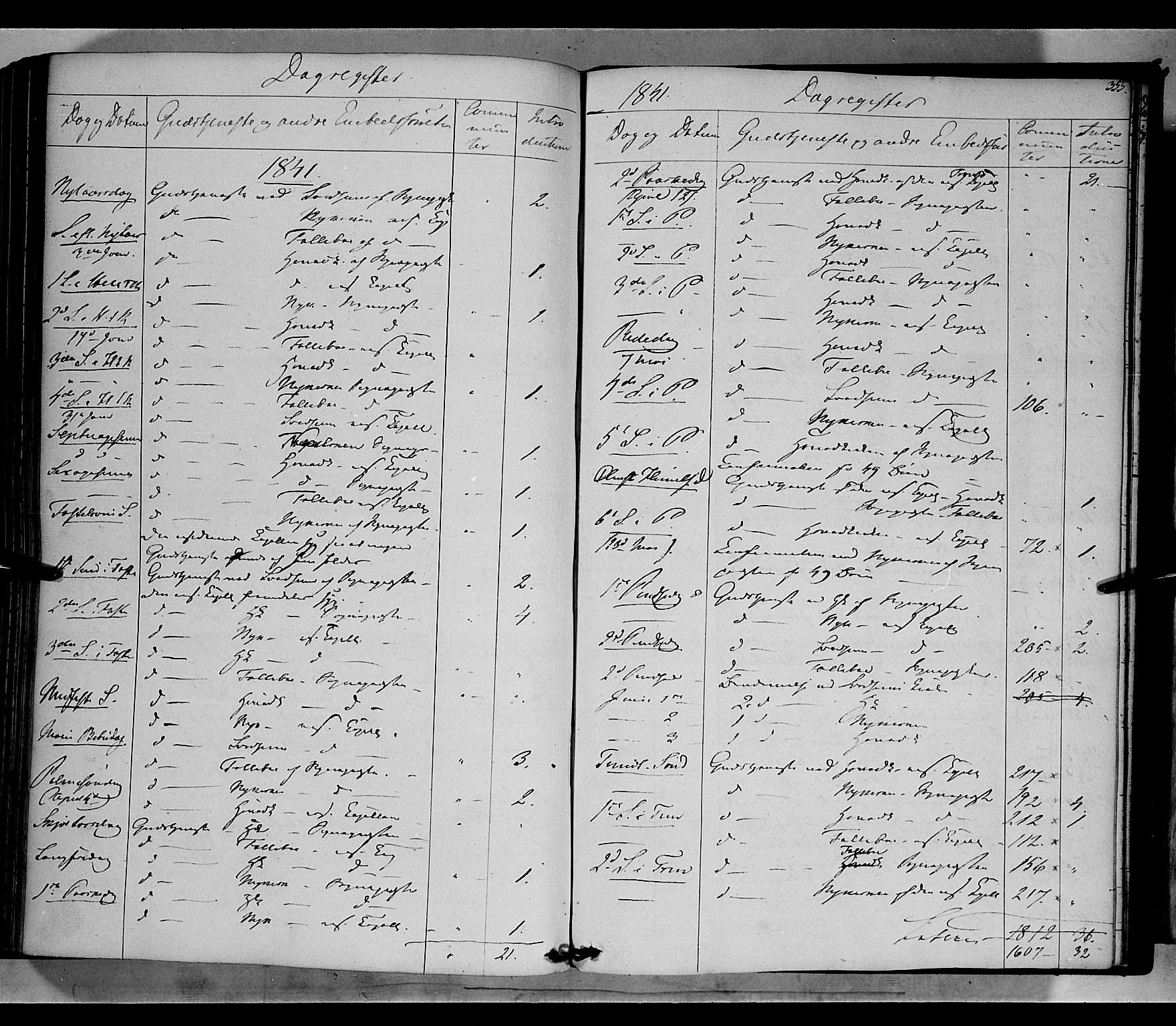 Gausdal prestekontor, SAH/PREST-090/H/Ha/Haa/L0007: Parish register (official) no. 7, 1840-1850, p. 355