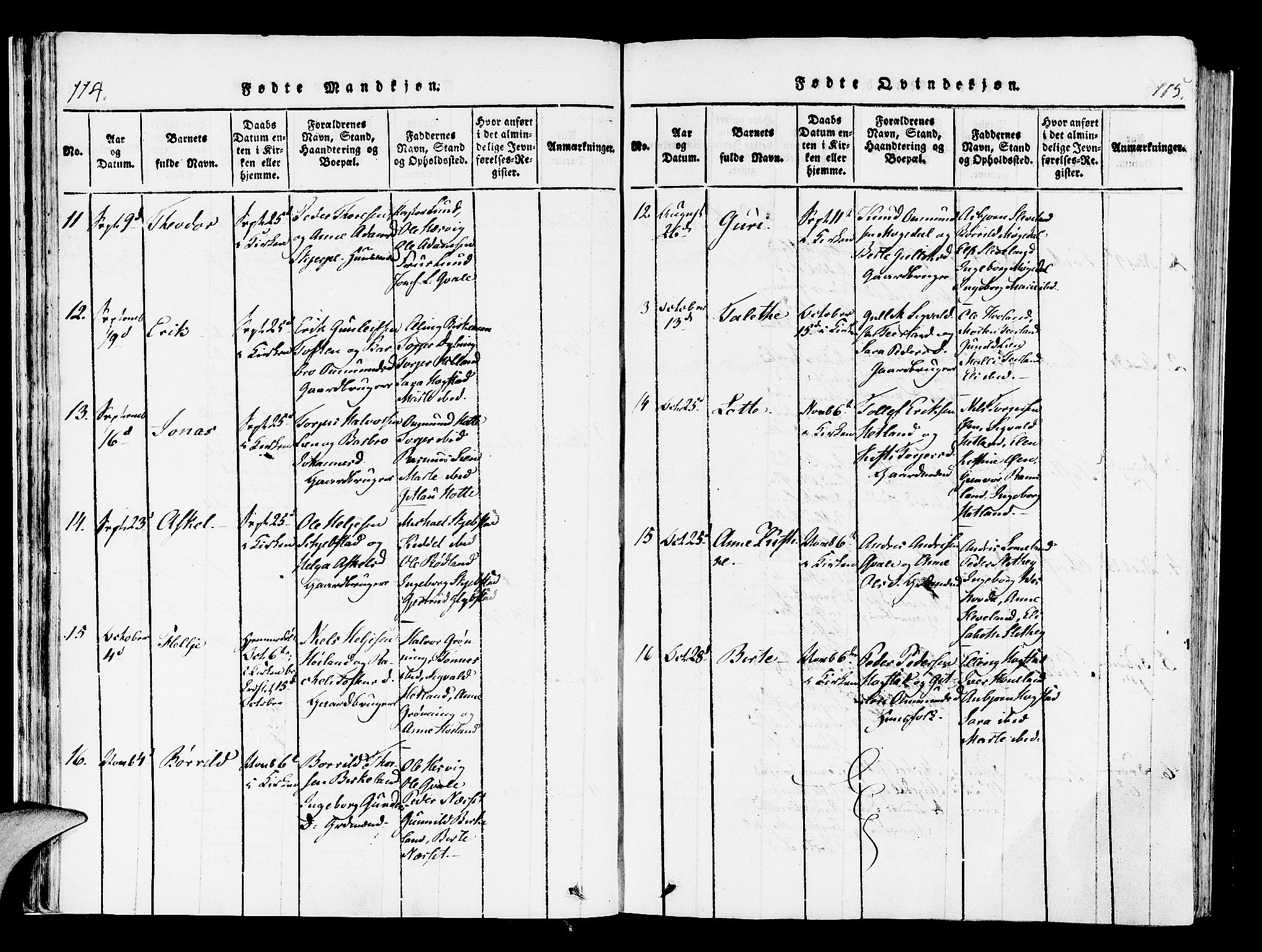 Helleland sokneprestkontor, AV/SAST-A-101810: Parish register (official) no. A 4, 1815-1834, p. 114-115