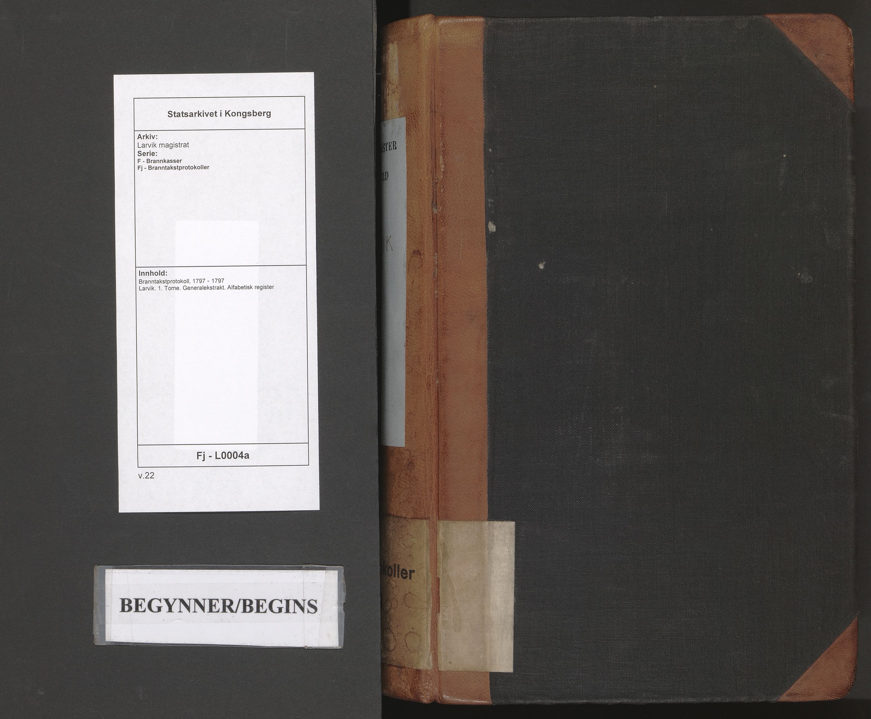 Larvik magistrat, SAKO/A-851/F/Fj/L0004a: Branntakstprotokoll, 1797