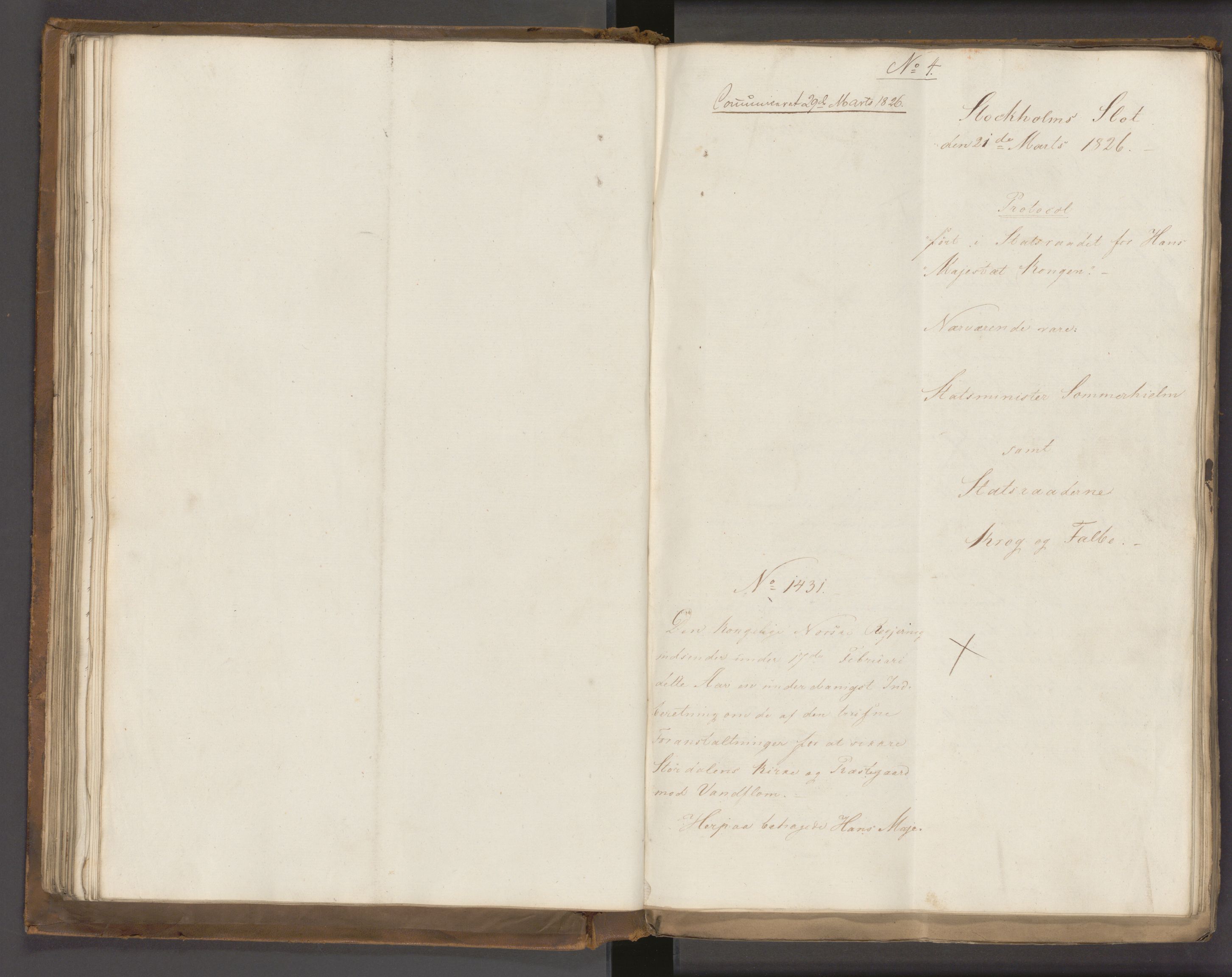 Statsrådssekretariatet, AV/RA-S-1001/A/Ab/L0022: Kgl. res. nr. 1210-1721, 1. halvår, 1826