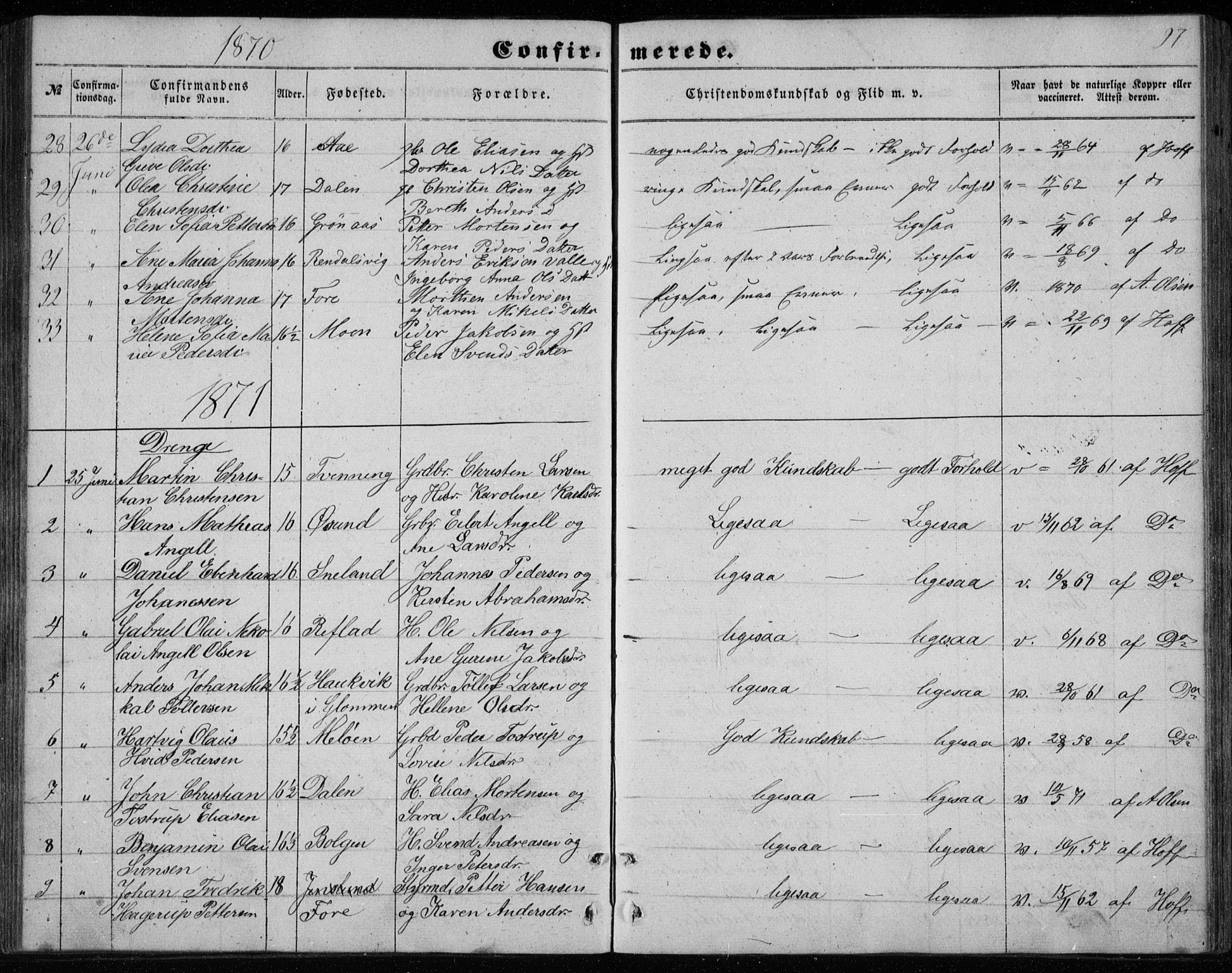 Ministerialprotokoller, klokkerbøker og fødselsregistre - Nordland, SAT/A-1459/843/L0633: Parish register (copy) no. 843C02, 1853-1873, p. 97