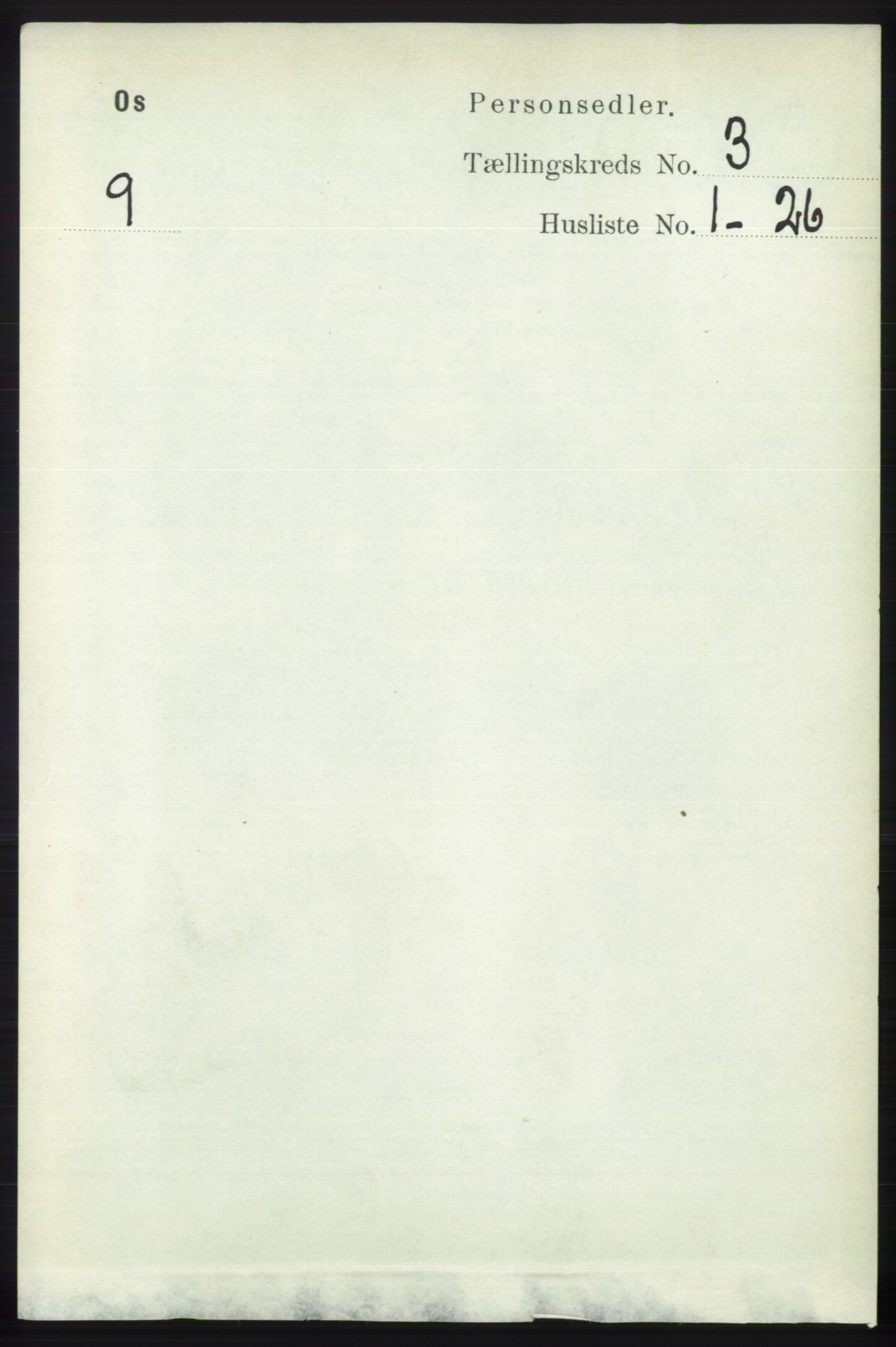 RA, 1891 census for 1243 Os, 1891, p. 885