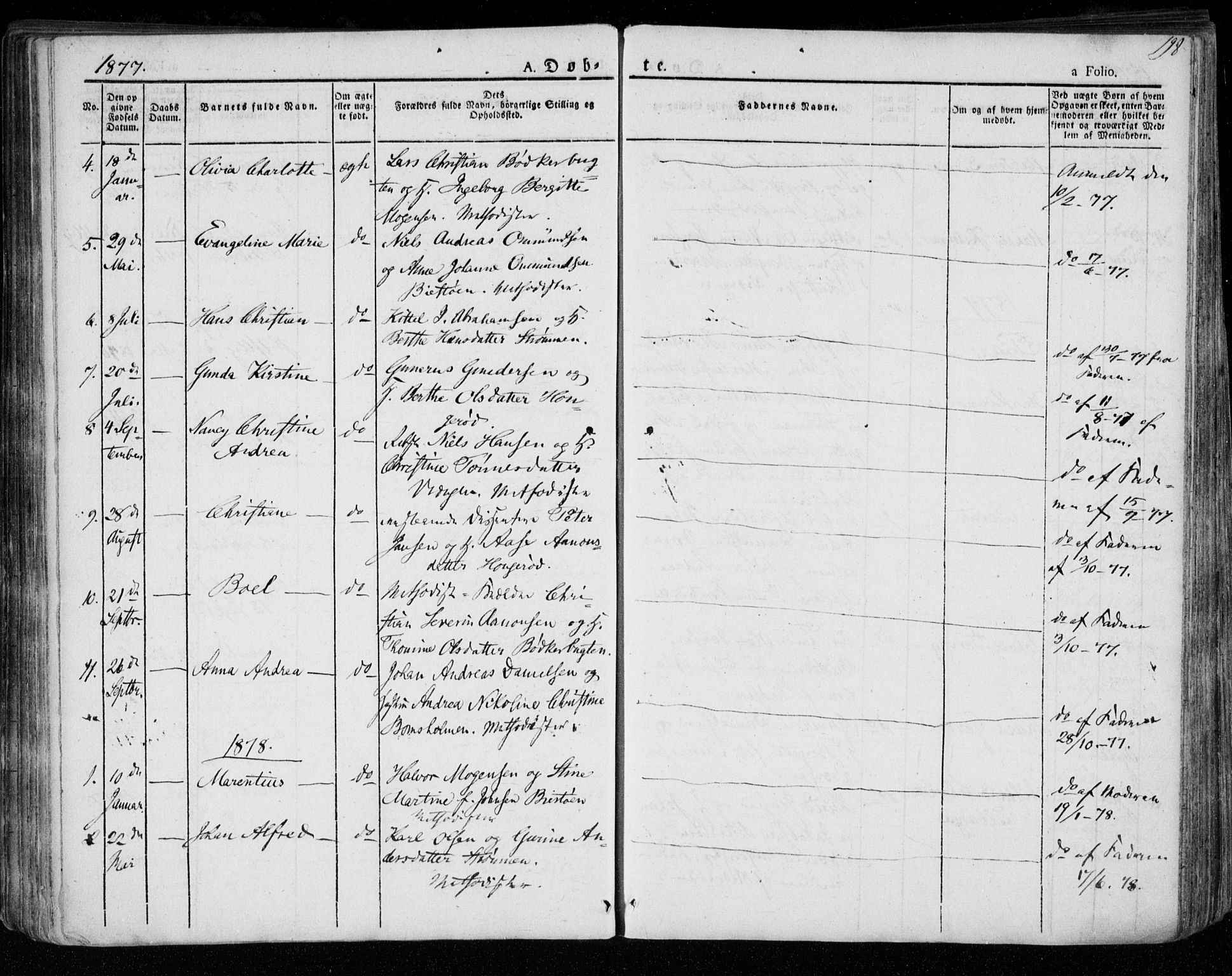 Øyestad sokneprestkontor, AV/SAK-1111-0049/F/Fa/L0013: Parish register (official) no. A 13, 1827-1842, p. 198