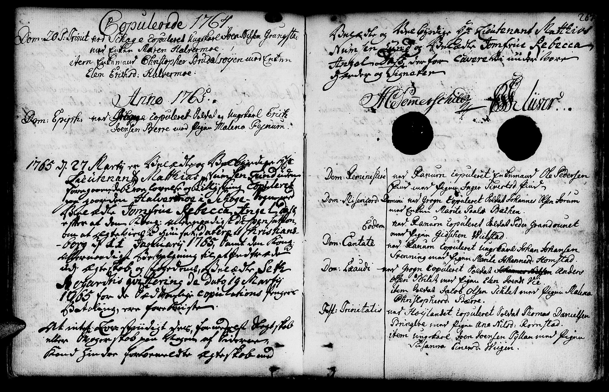 Ministerialprotokoller, klokkerbøker og fødselsregistre - Nord-Trøndelag, SAT/A-1458/764/L0542: Parish register (official) no. 764A02, 1748-1779, p. 267
