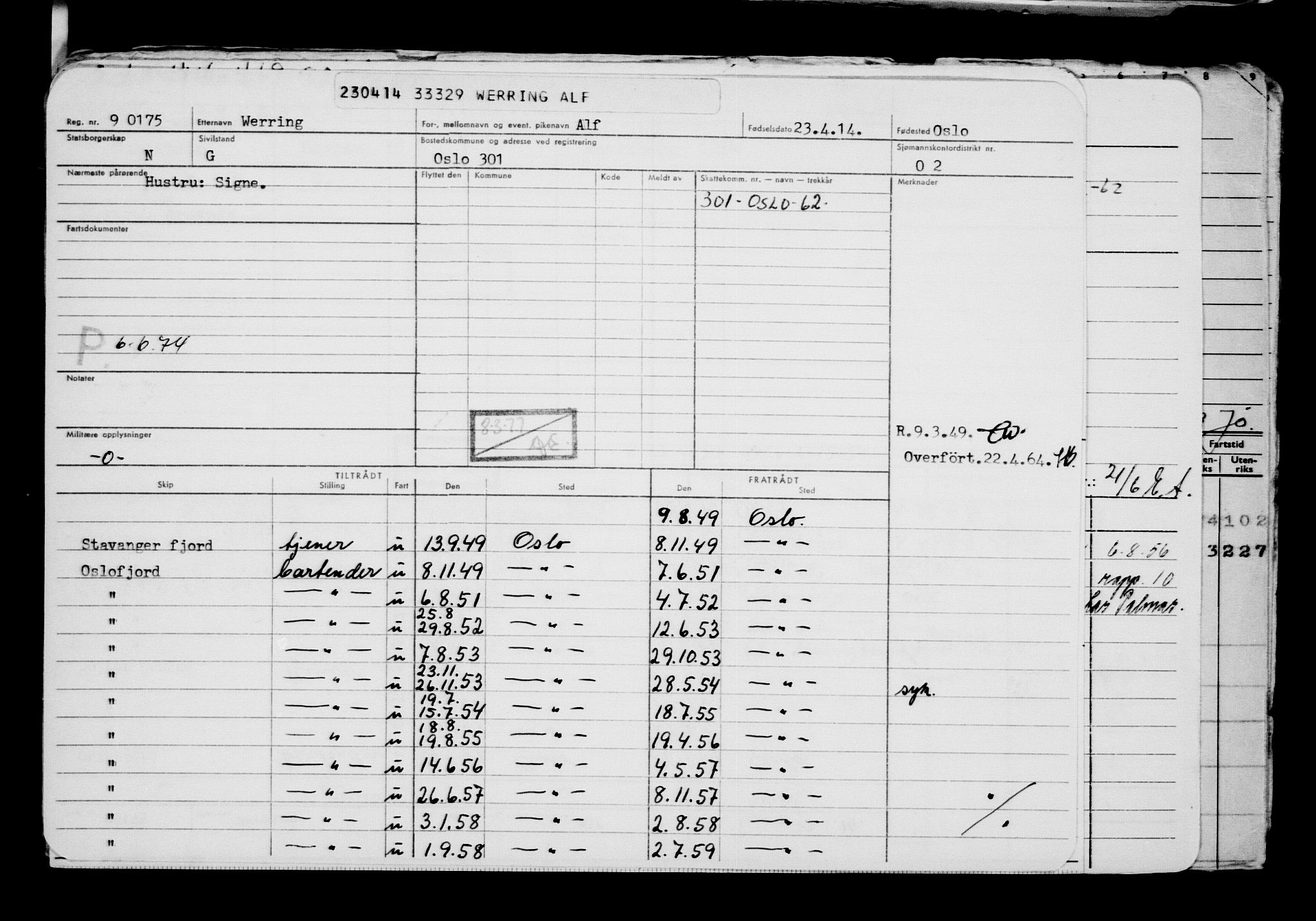 Direktoratet for sjømenn, AV/RA-S-3545/G/Gb/L0120: Hovedkort, 1914, p. 227