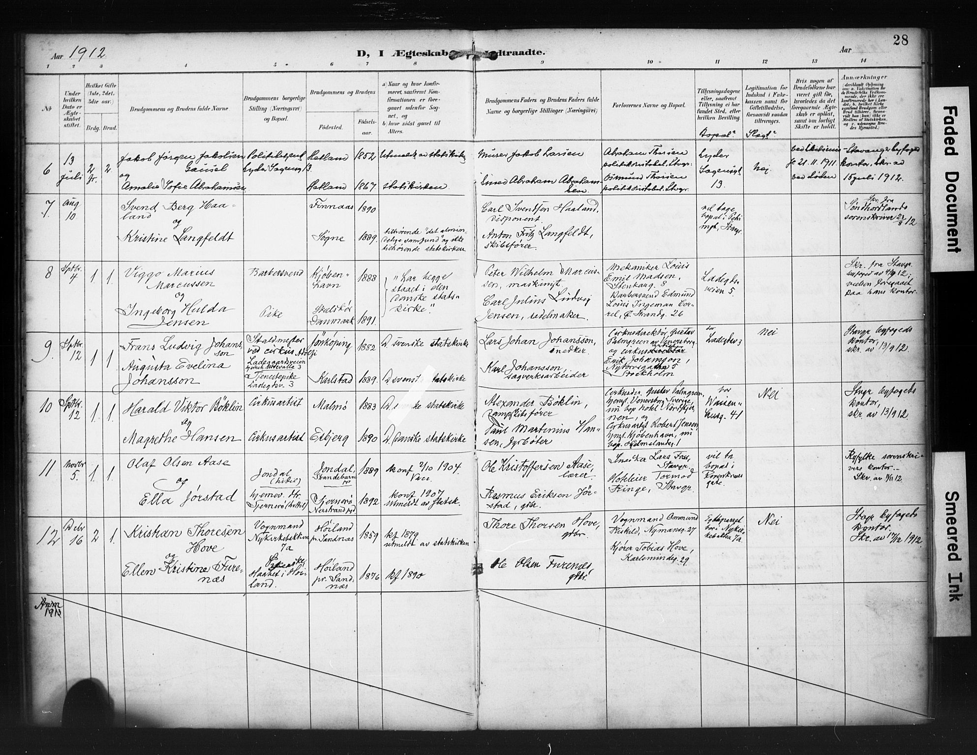 St. Petri sokneprestkontor, AV/SAST-A-101813/001/30/30BA/L0020: Parish register (official) no. A 18, 1893-1928, p. 28