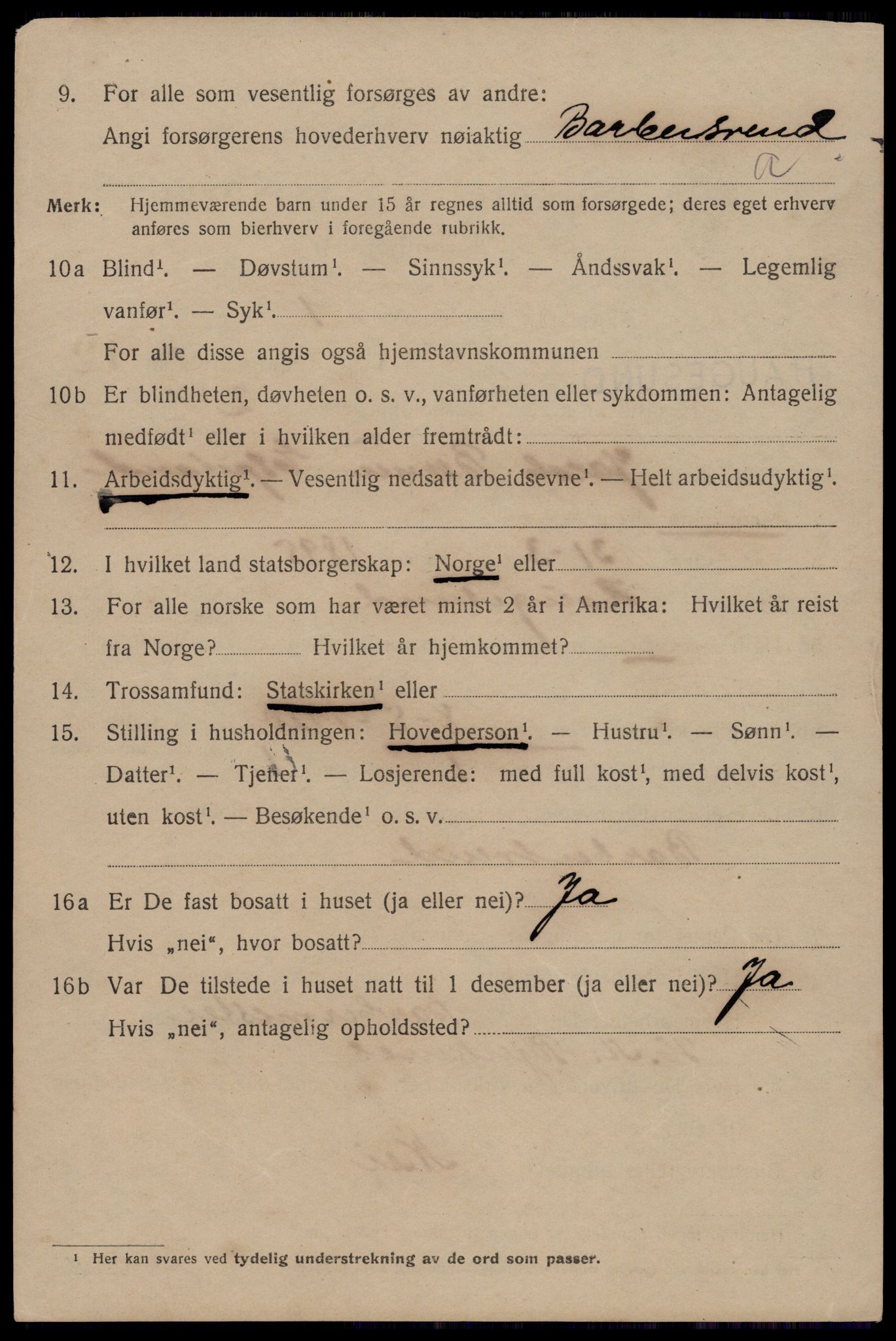 SAST, 1920 census for Haugesund, 1920, p. 41452