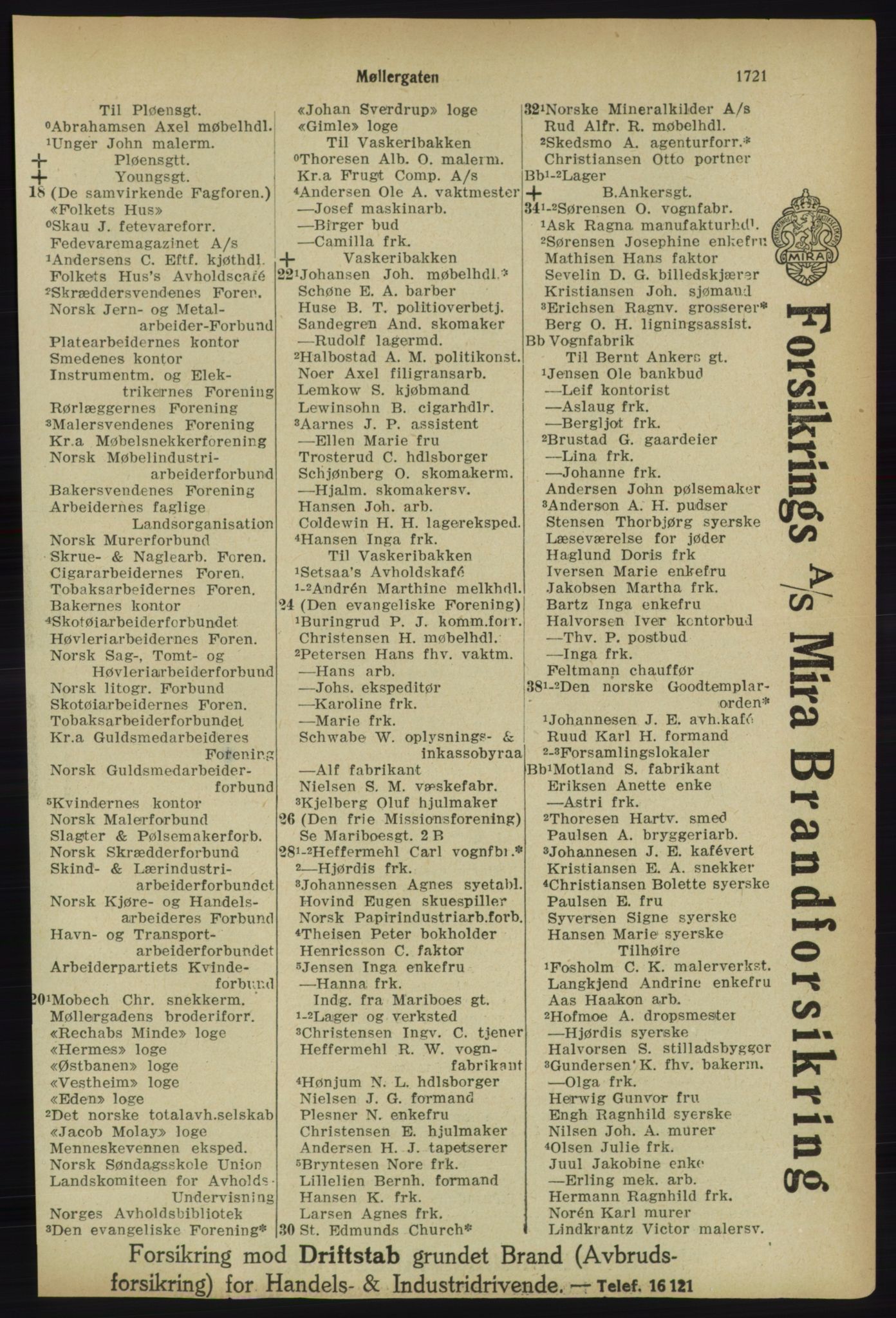 Kristiania/Oslo adressebok, PUBL/-, 1918, p. 1874