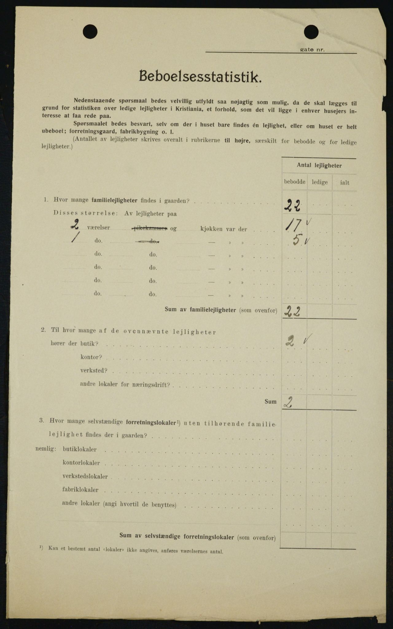 OBA, Municipal Census 1909 for Kristiania, 1909, p. 59390