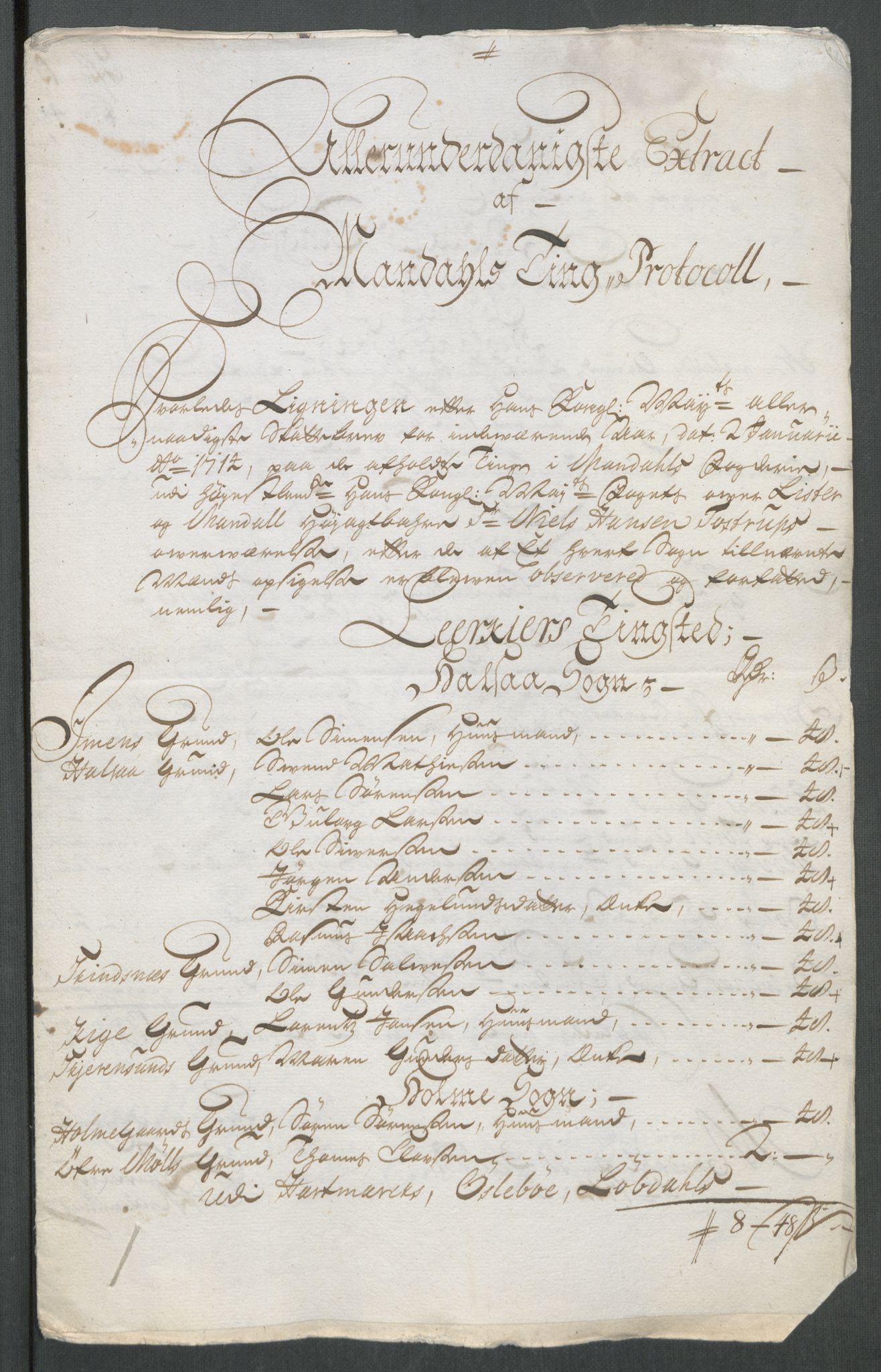 Rentekammeret inntil 1814, Reviderte regnskaper, Fogderegnskap, AV/RA-EA-4092/R43/L2558: Fogderegnskap Lista og Mandal, 1714, p. 59