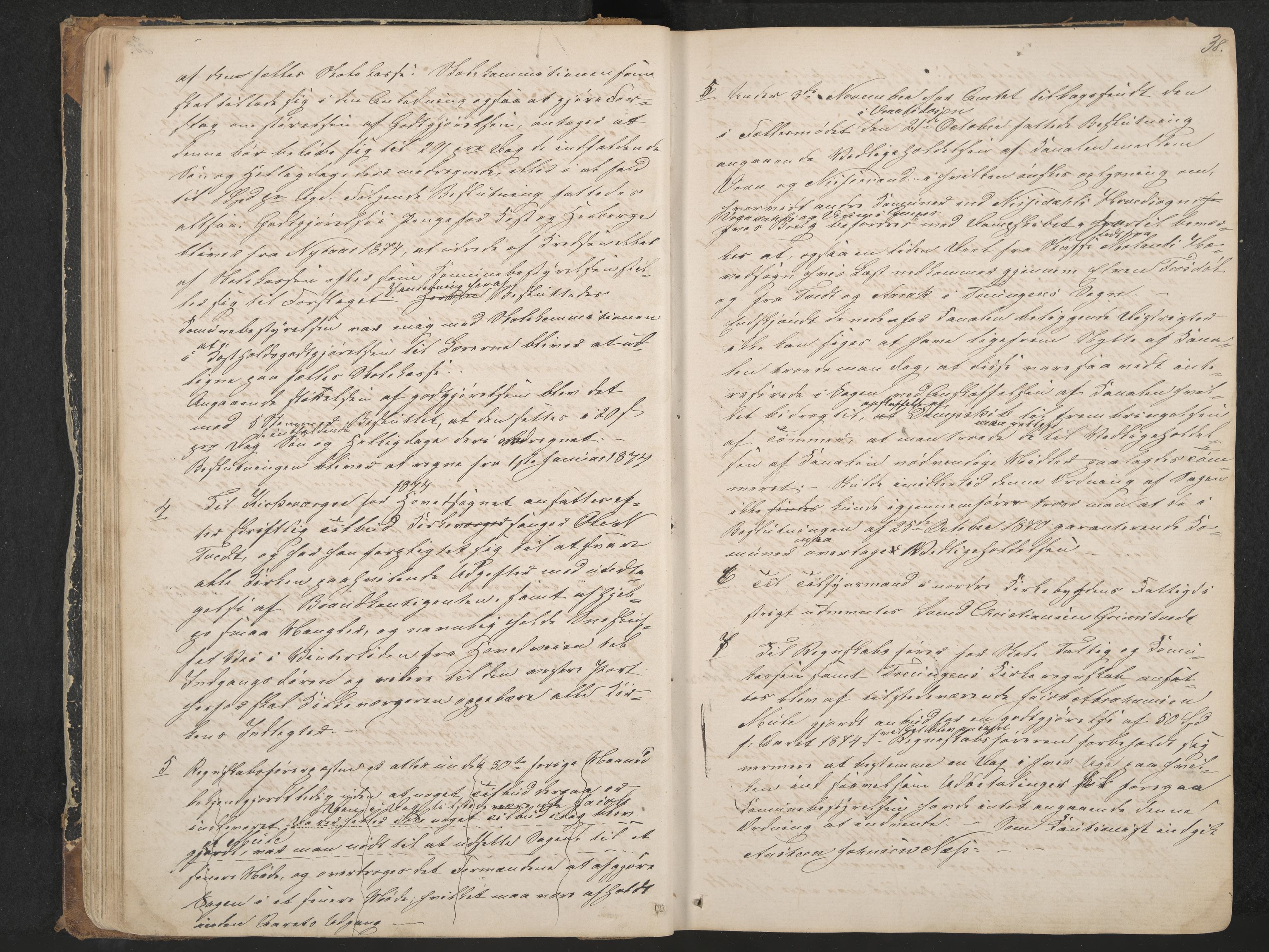 Nissedal formannskap og sentraladministrasjon, IKAK/0830021-1/A/L0002: Møtebok, 1870-1892, p. 38