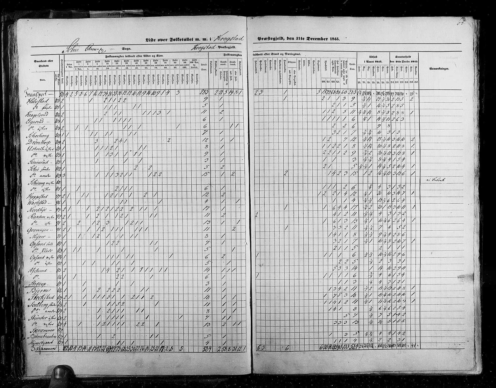 RA, Census 1845, vol. 2: Smålenenes amt og Akershus amt, 1845, p. 65