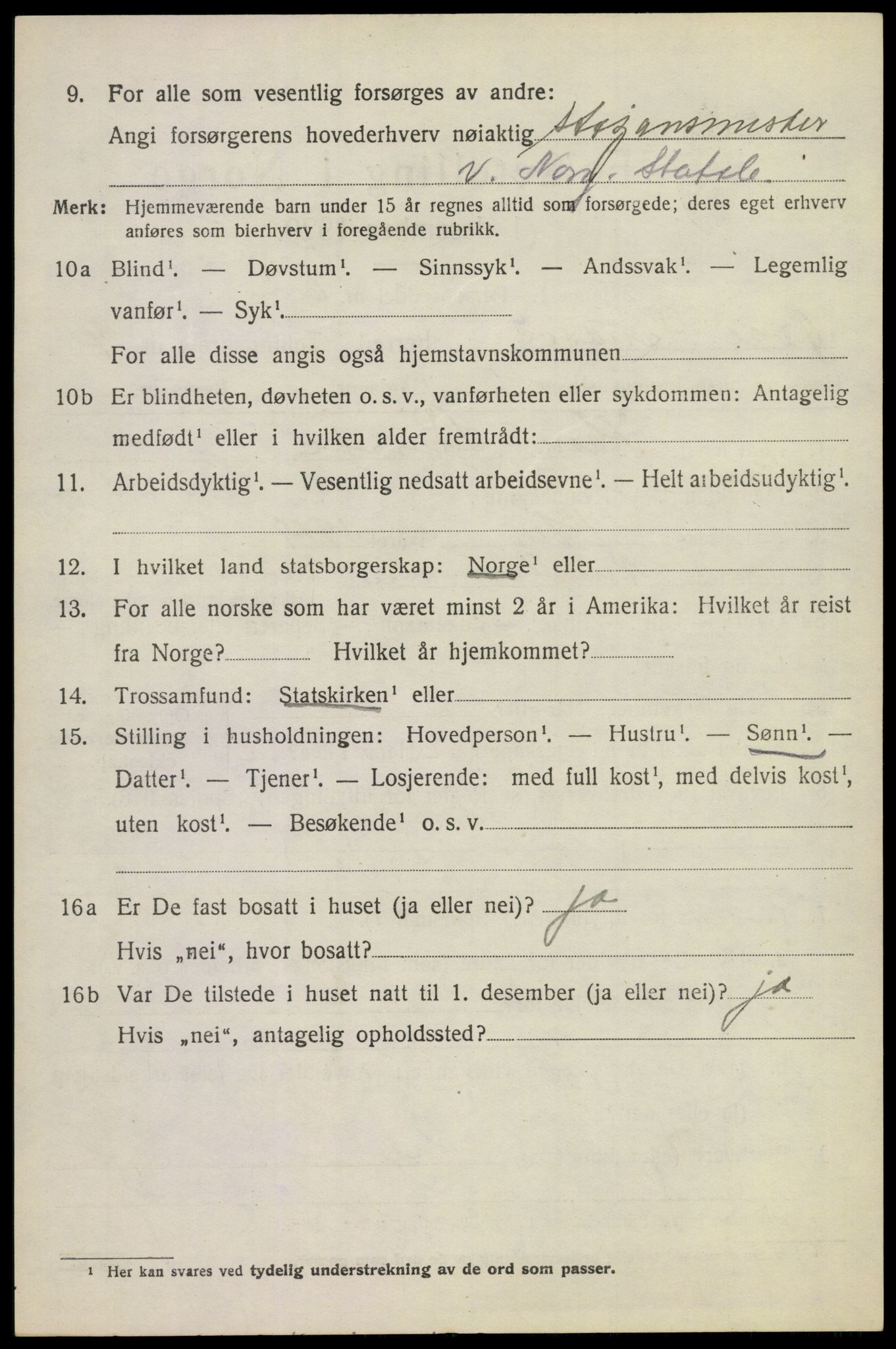 SAKO, 1920 census for Øvre Sandsvær, 1920, p. 3825