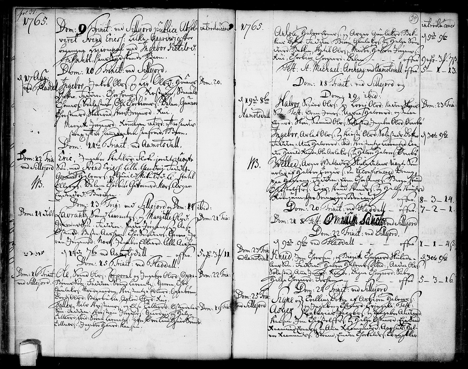 Seljord kirkebøker, AV/SAKO-A-20/F/Fa/L0007: Parish register (official) no. I 7, 1755-1800, p. 39