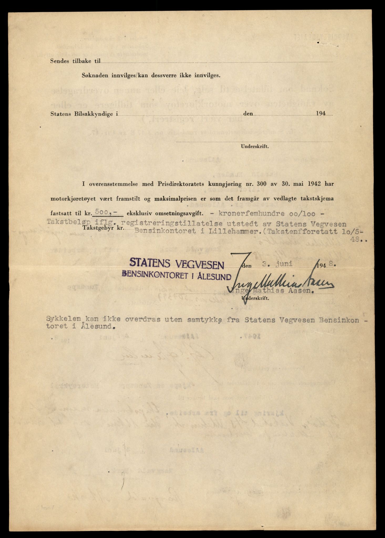 Møre og Romsdal vegkontor - Ålesund trafikkstasjon, AV/SAT-A-4099/F/Fe/L0026: Registreringskort for kjøretøy T 11046 - T 11160, 1927-1998, p. 1336