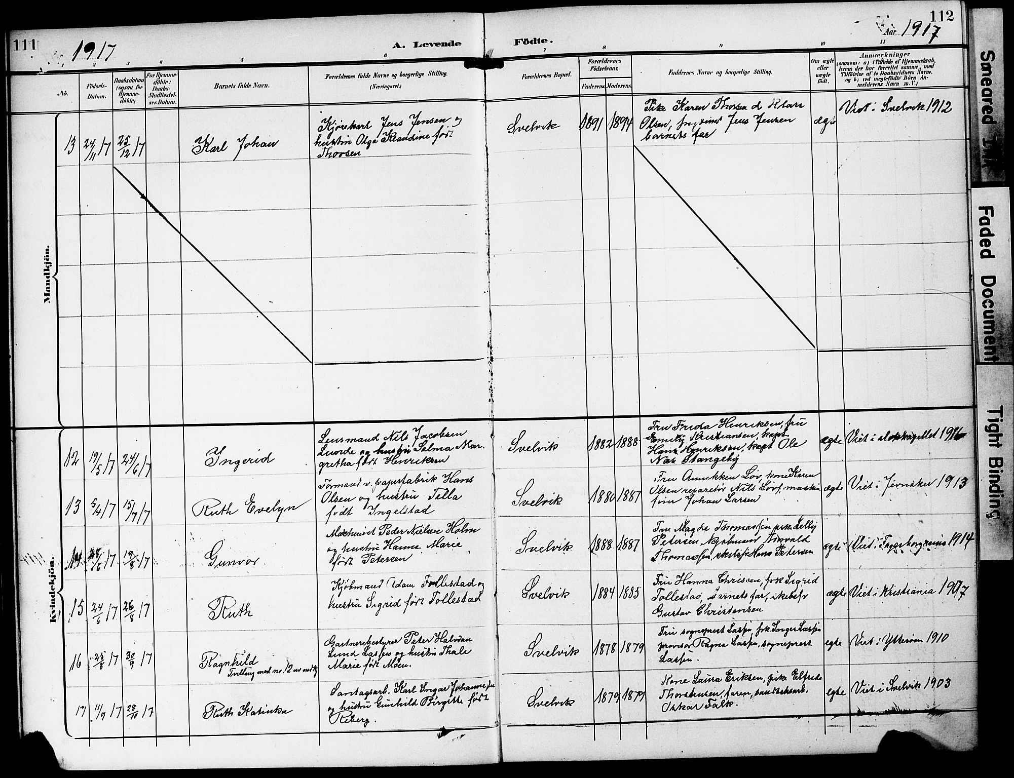 Strømm kirkebøker, AV/SAKO-A-322/G/Gb/L0002: Parish register (copy) no. II 2, 1897-1928, p. 111-112