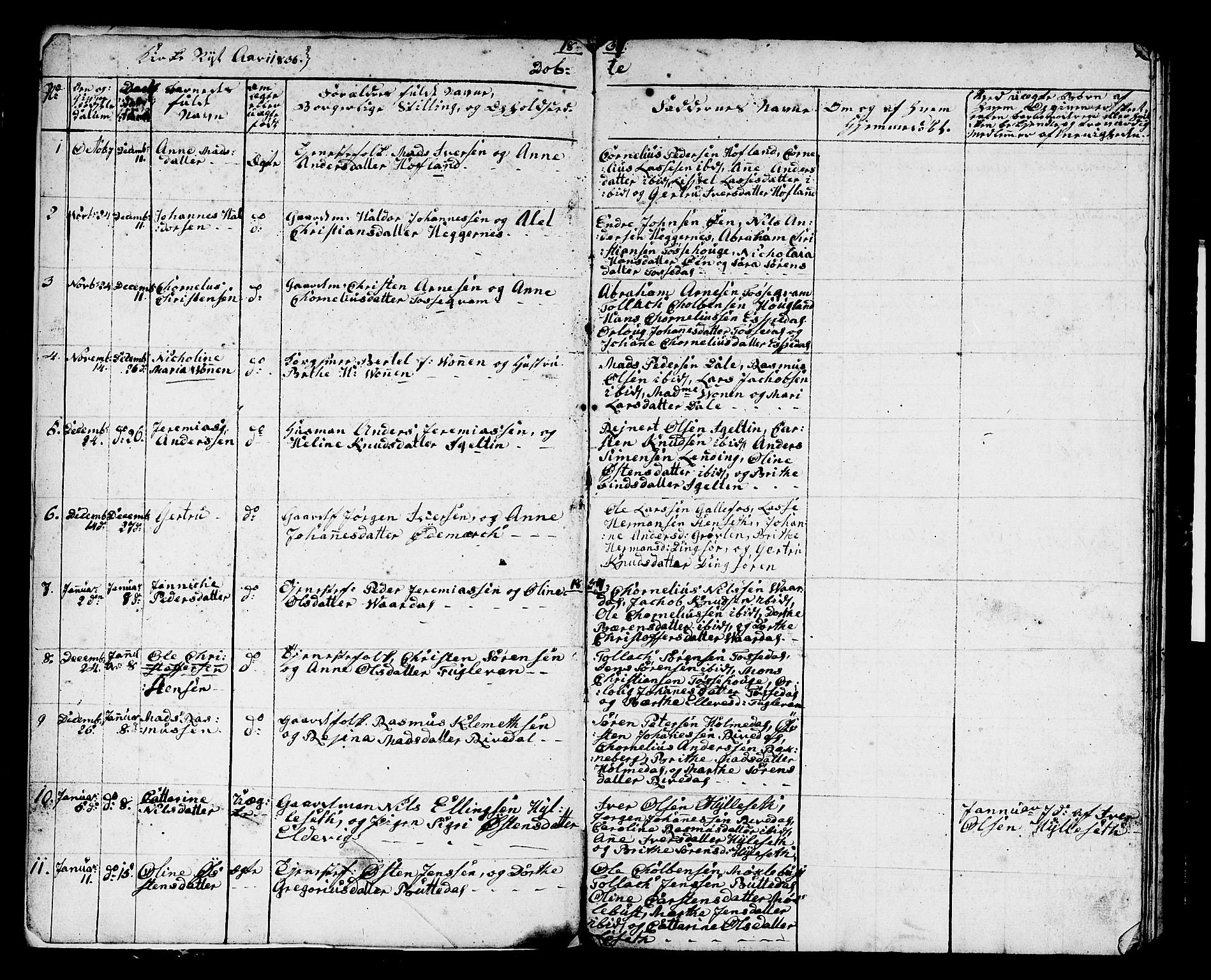 Fjaler sokneprestembete, SAB/A-79801/H/Hab/Haba/L0001: Parish register (copy) no. A 1, 1836-1846, p. 1