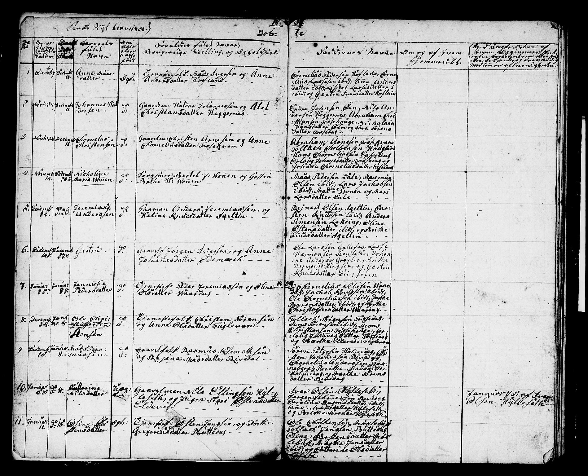 Fjaler sokneprestembete, AV/SAB-A-79801/H/Hab/Haba/L0001: Parish register (copy) no. A 1, 1836-1846, p. 1