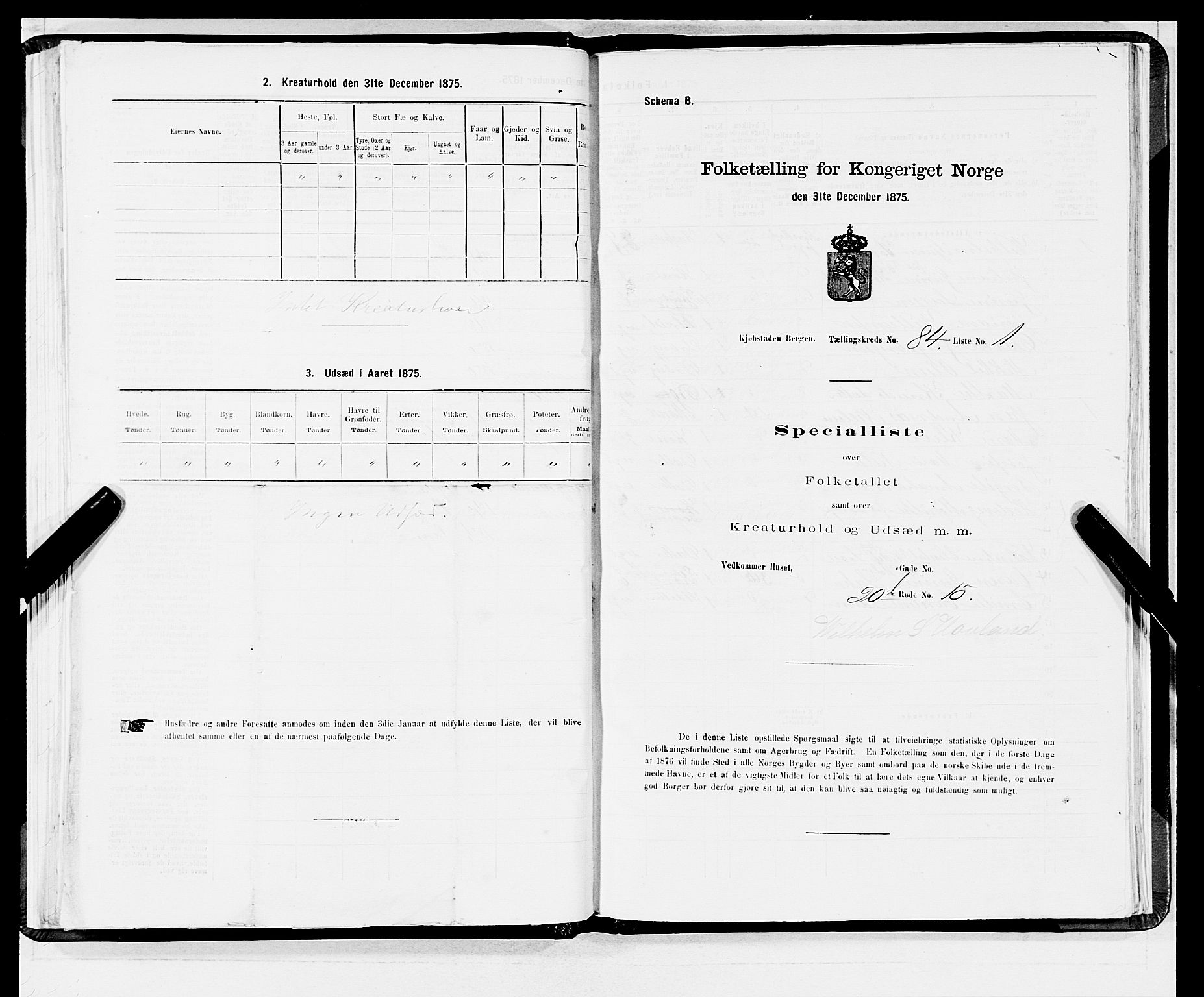 SAB, 1875 census for 1301 Bergen, 1875, p. 4503