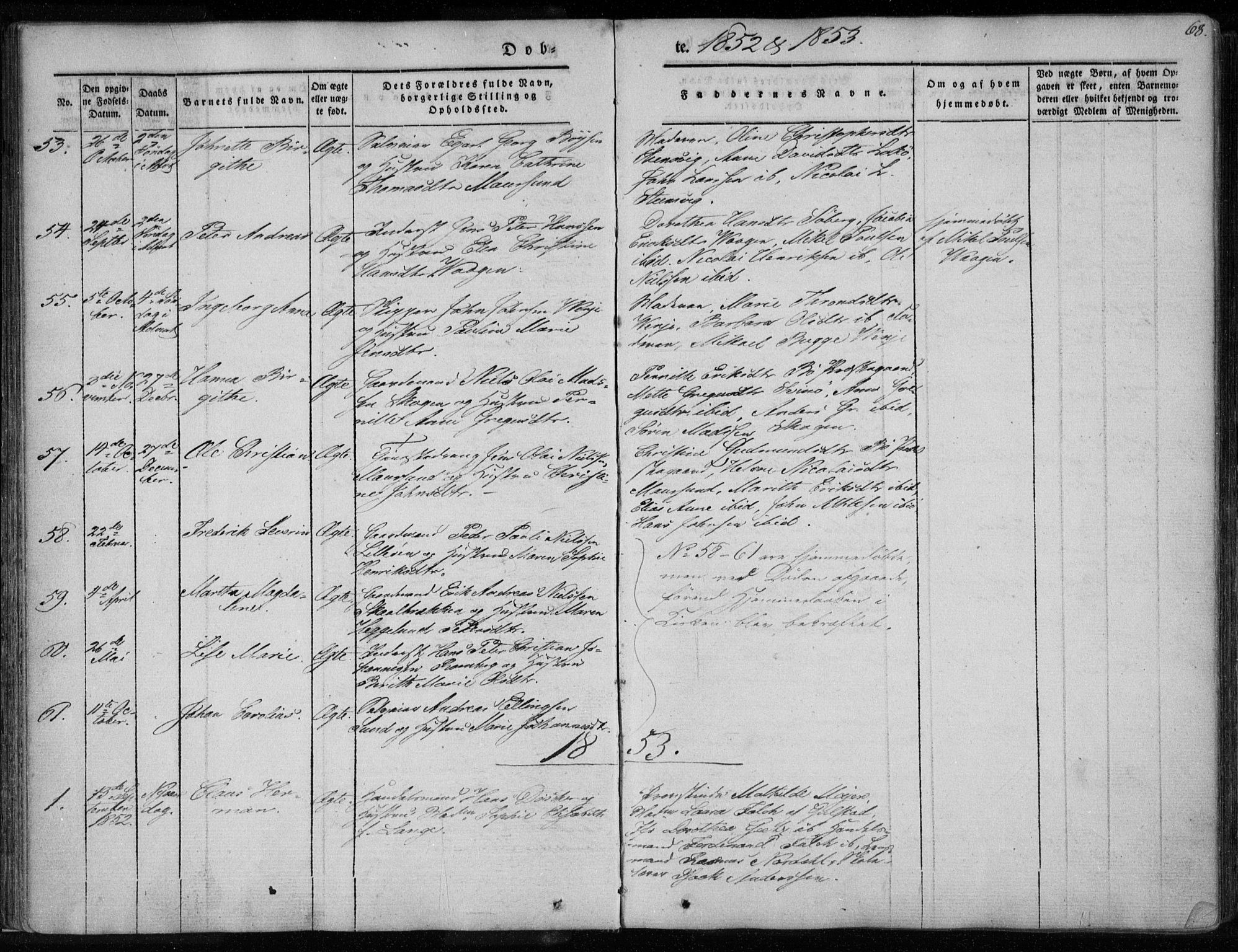 Ministerialprotokoller, klokkerbøker og fødselsregistre - Nordland, AV/SAT-A-1459/891/L1299: Parish register (official) no. 891A04, 1841-1856, p. 68