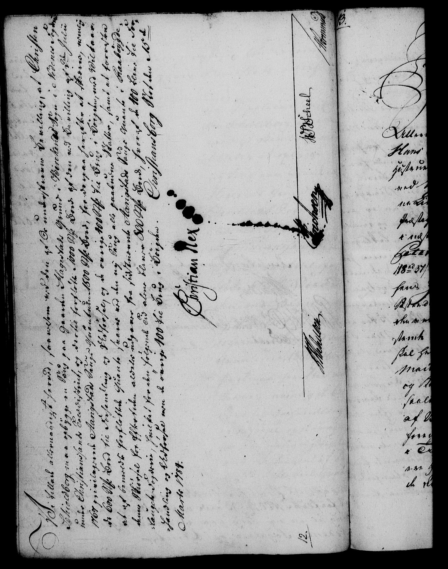 Rentekammeret, Kammerkanselliet, RA/EA-3111/G/Gf/Gfa/L0066: Norsk relasjons- og resolusjonsprotokoll (merket RK 52.66), 1784, p. 195