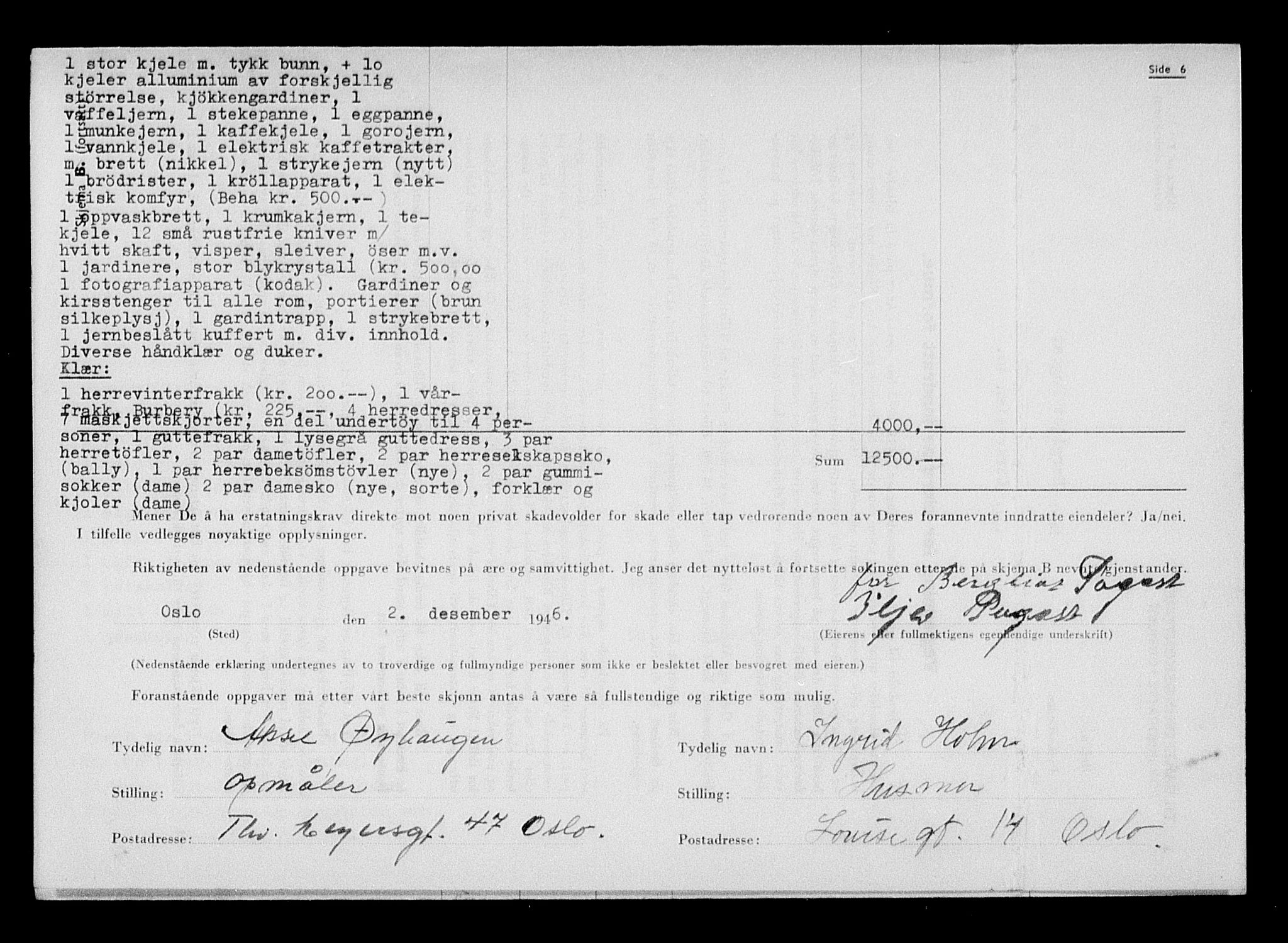 Justisdepartementet, Tilbakeføringskontoret for inndratte formuer, AV/RA-S-1564/H/Hc/Hcc/L0970: --, 1945-1947, p. 41