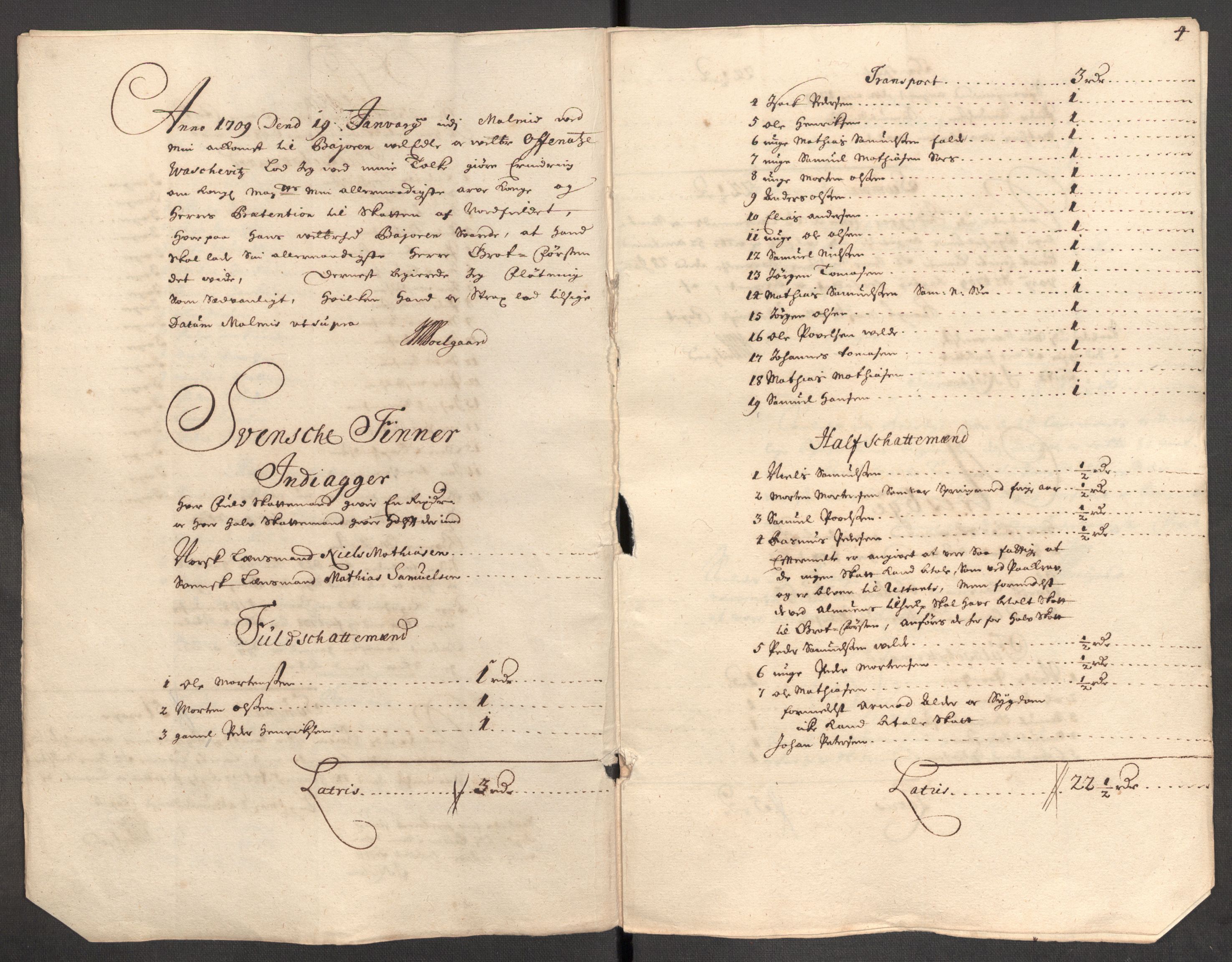 Rentekammeret inntil 1814, Reviderte regnskaper, Fogderegnskap, AV/RA-EA-4092/R69/L4855: Fogderegnskap Finnmark/Vardøhus, 1709-1712, p. 13