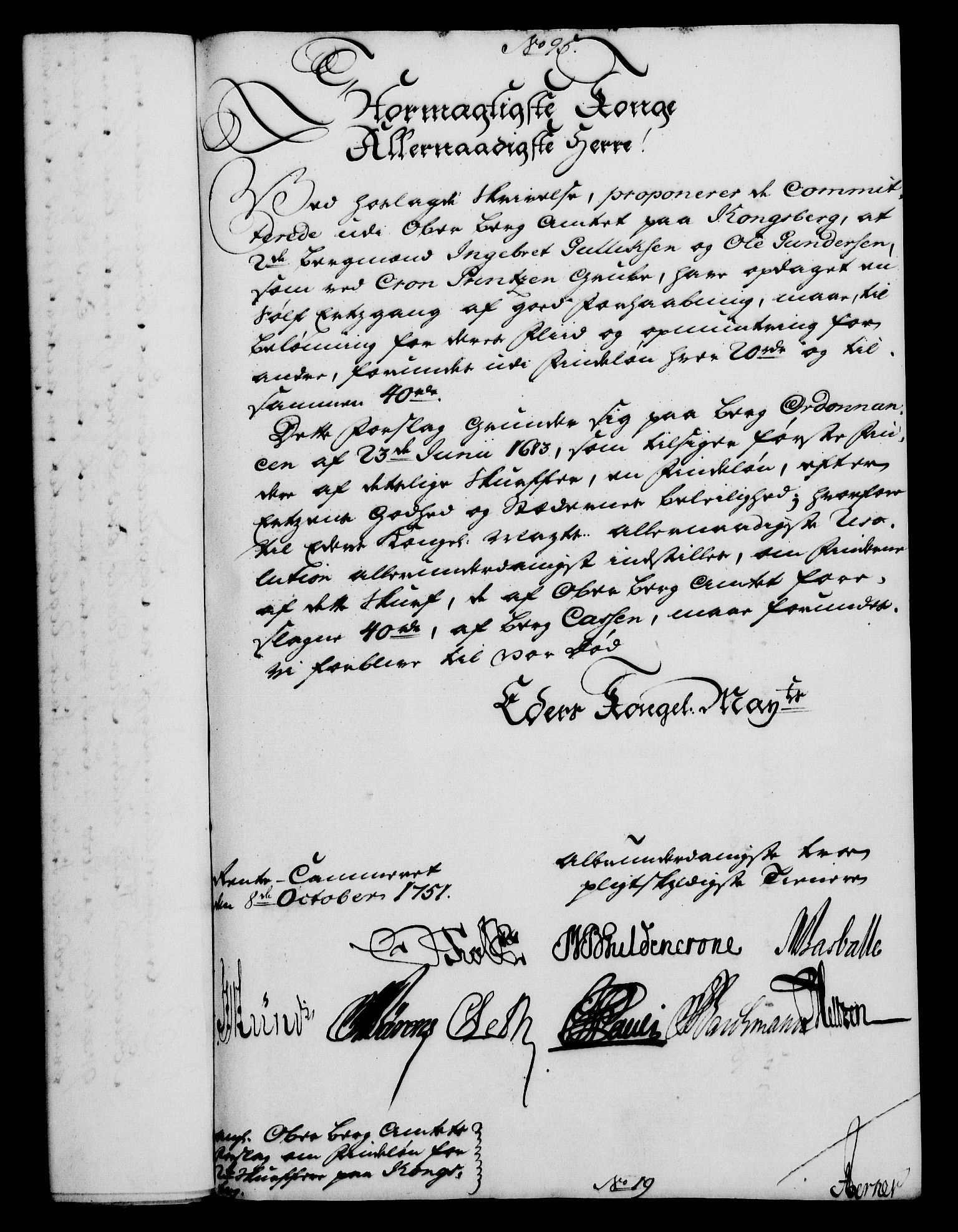 Rentekammeret, Kammerkanselliet, RA/EA-3111/G/Gf/Gfa/L0033: Norsk relasjons- og resolusjonsprotokoll (merket RK 52.33), 1751, p. 459