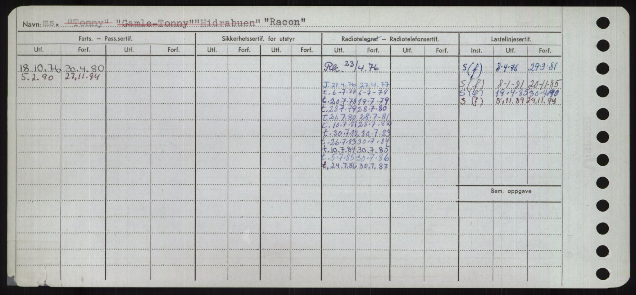 Sjøfartsdirektoratet med forløpere, Skipsmålingen, AV/RA-S-1627/H/Ha/L0004/0002: Fartøy, Mas-R / Fartøy, Odin-R, p. 482